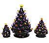 Set of 3 Lighted Halloween Trees with sound byGerson Co