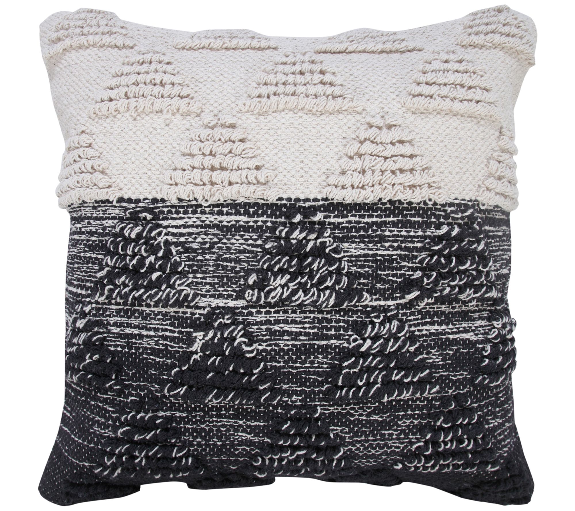 Ox Bay Geometric Textured Triangle Throw Pillow