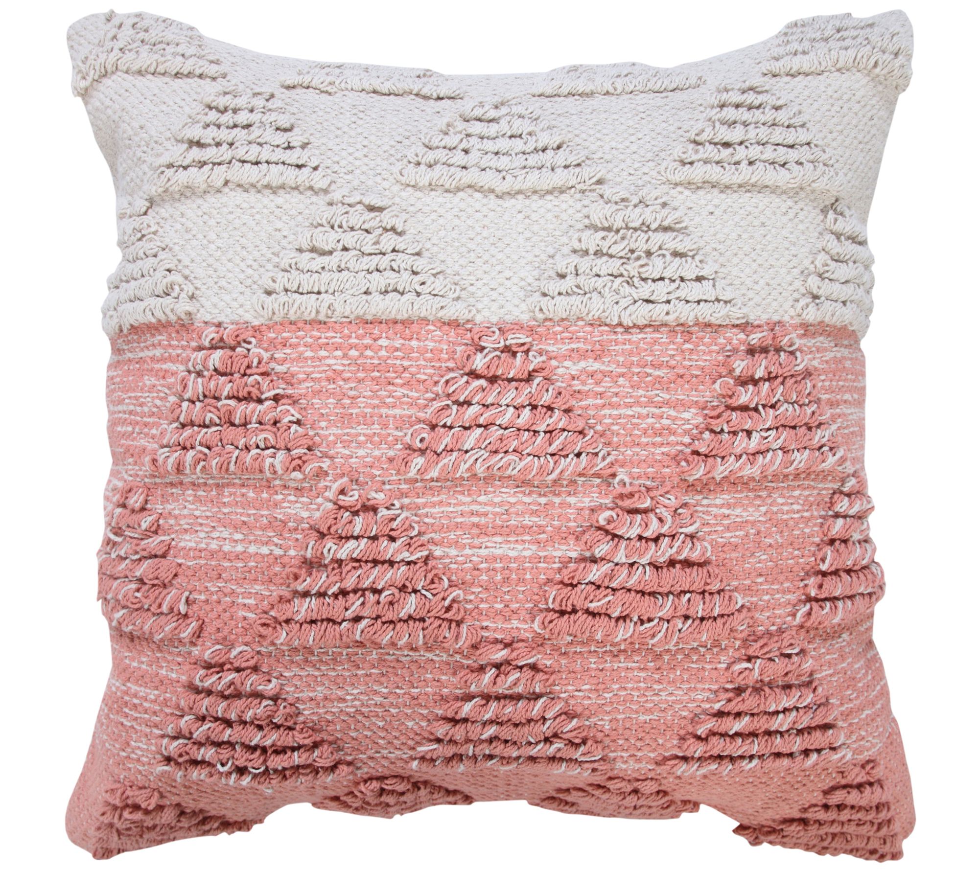 Ox Bay Geometric Textured Triangle Throw Pillow