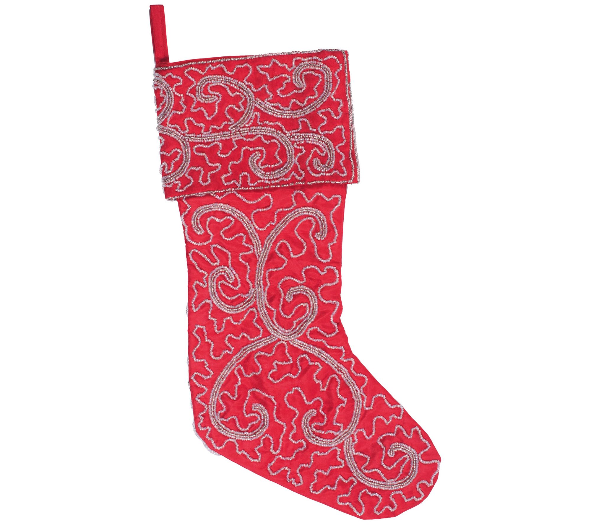 8" x 19" Filigree Scroll Stocking by Vickerman