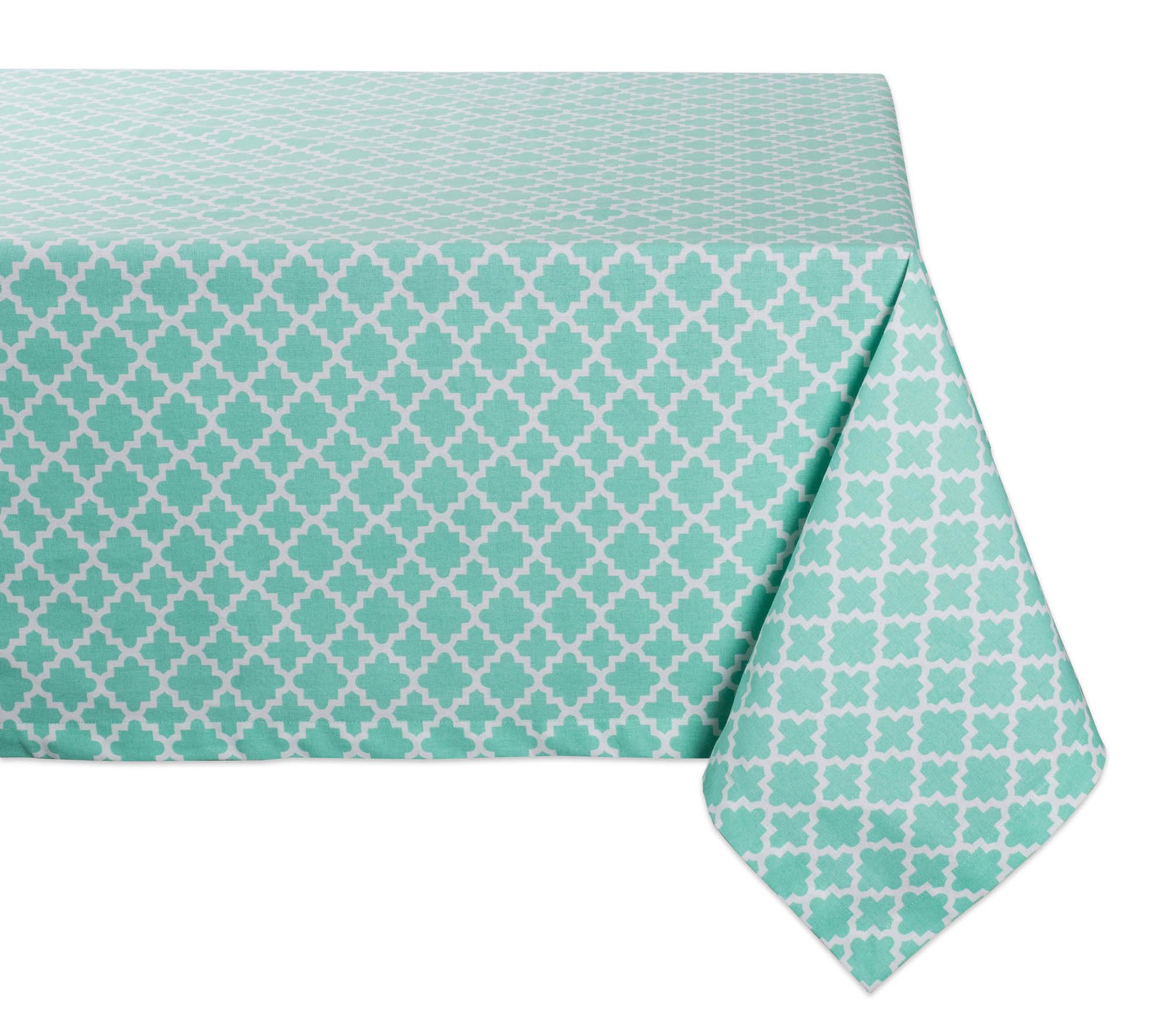 Design Imports Lattice Print Tablecloth, 60" x4"
