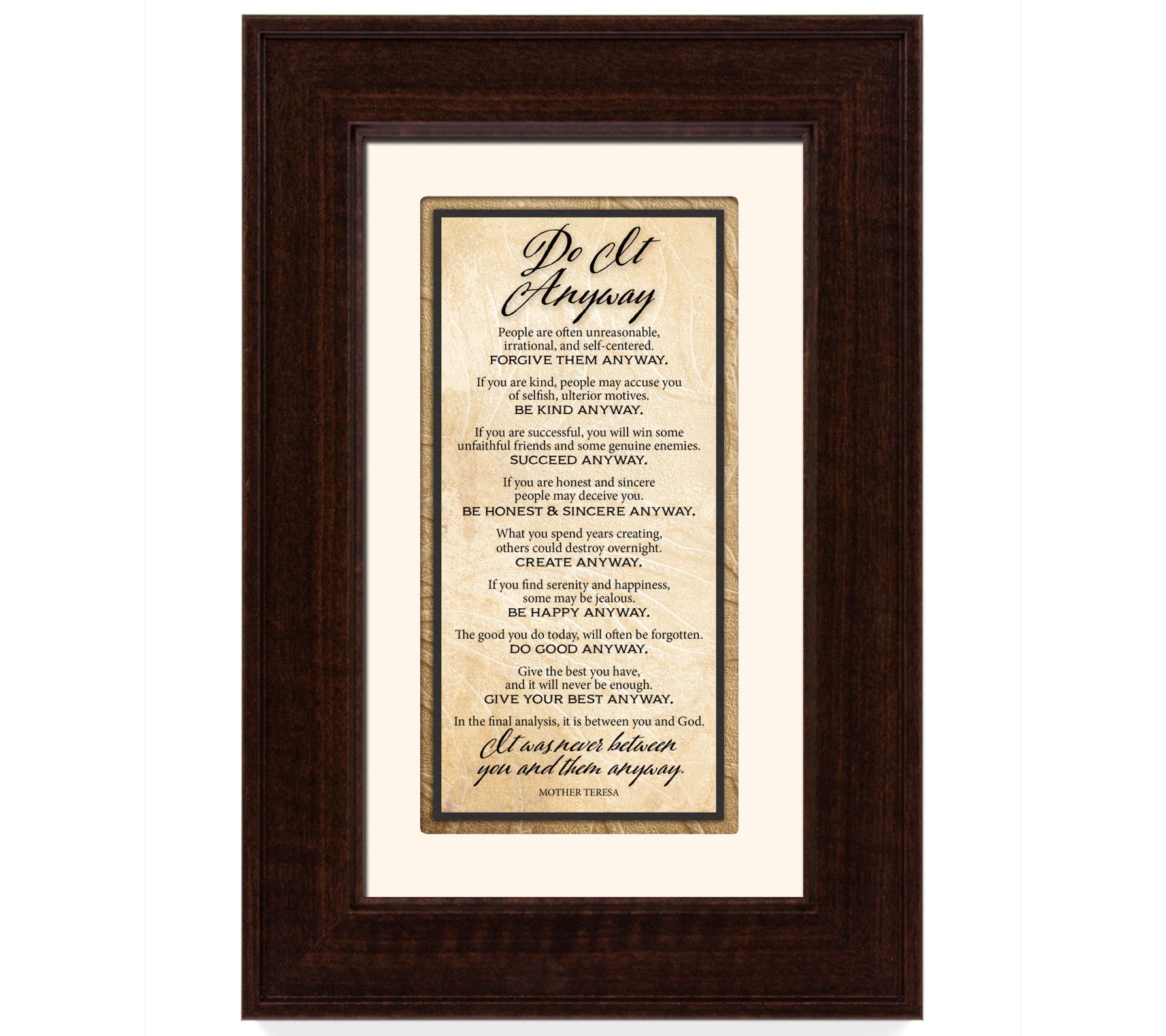 James Lawrence Do it Anyway Traditions Framed Art