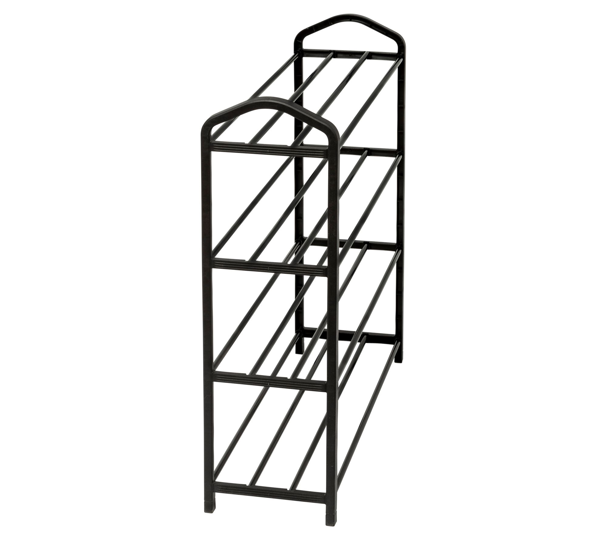 HoneyCanDo 4Shelf Black Wire Shoe Rack