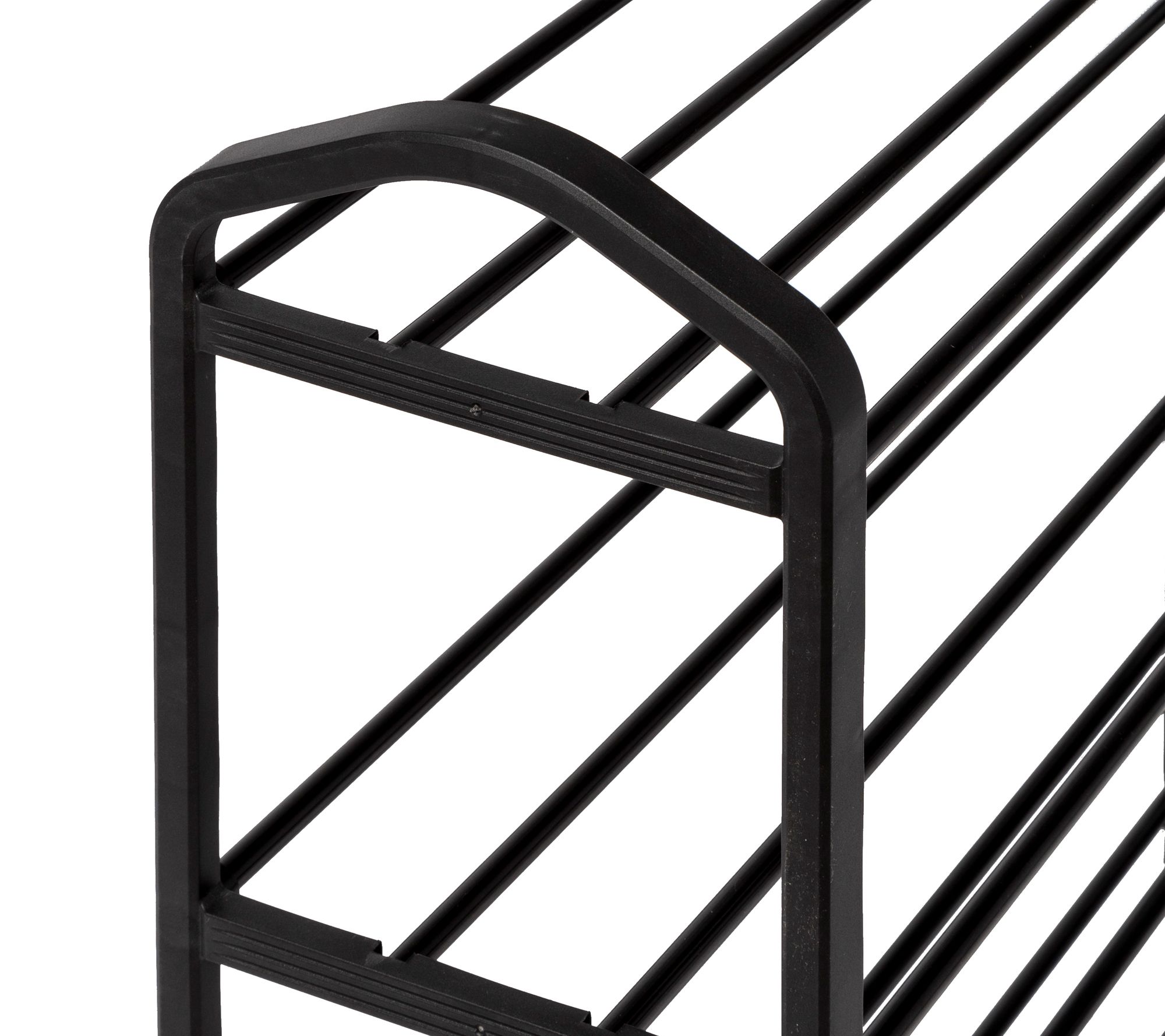 HoneyCanDo 4Shelf Black Wire Shoe Rack