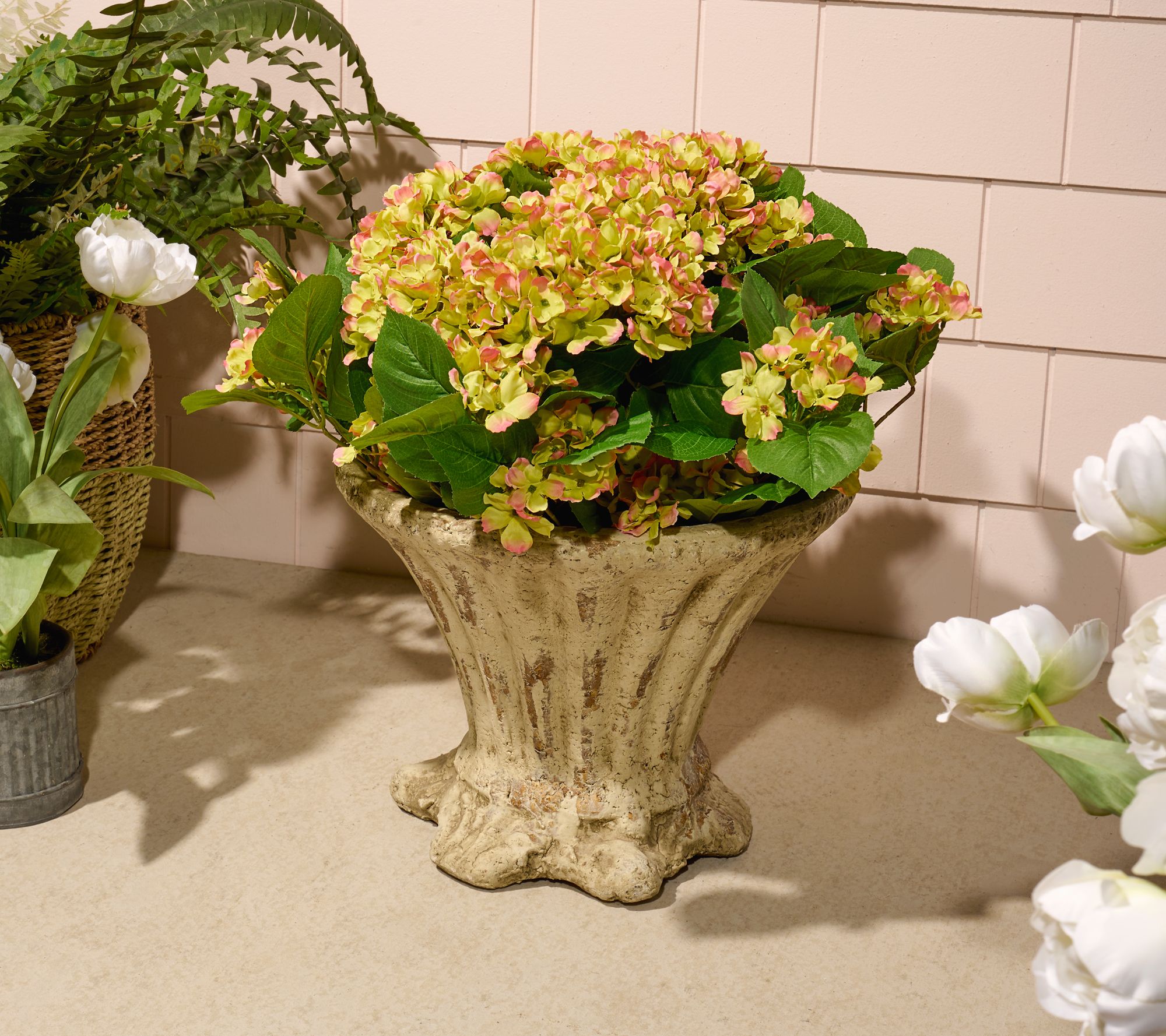 Indoor/Outdoor Hydrangea Urn Filler by Valerie