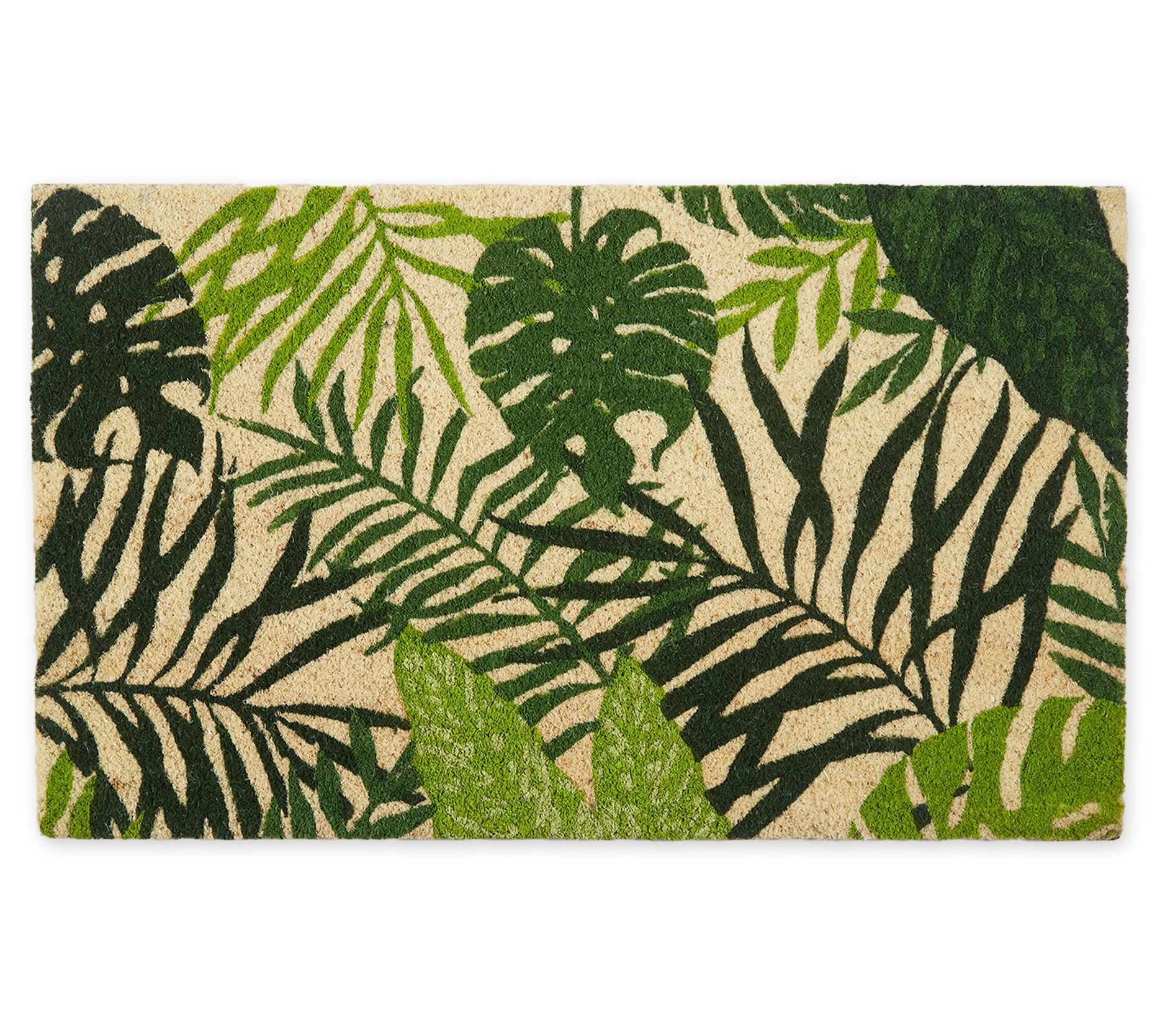 Design Imports Tropical Fronds 17" x 29" Doorma t