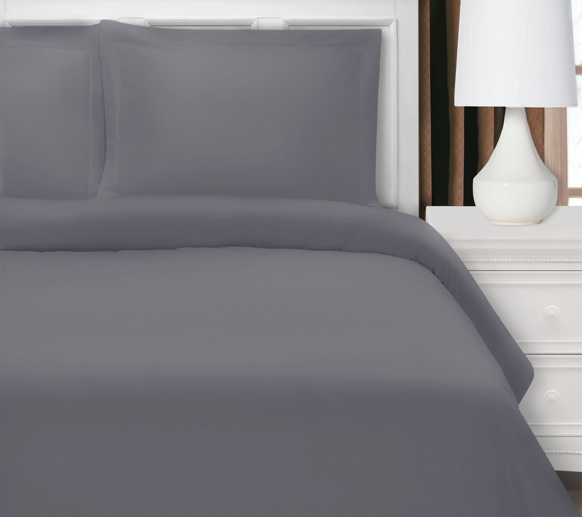 Superior 1200TC Cotton Blend Duvet Cover Set, King/Cal.King