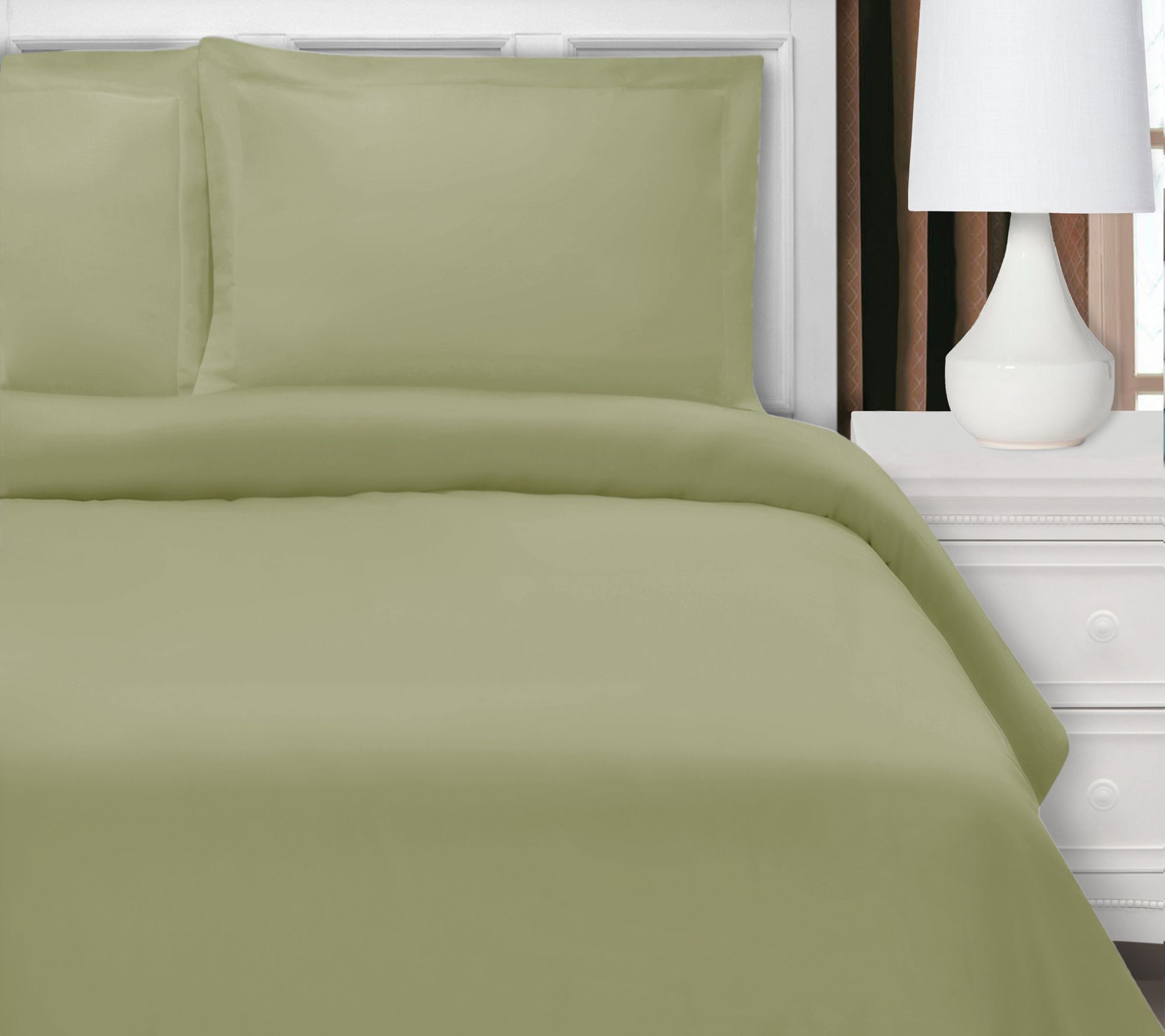 Superior 1200TC Cotton Blend Duvet Cover Set, King/Cal.King