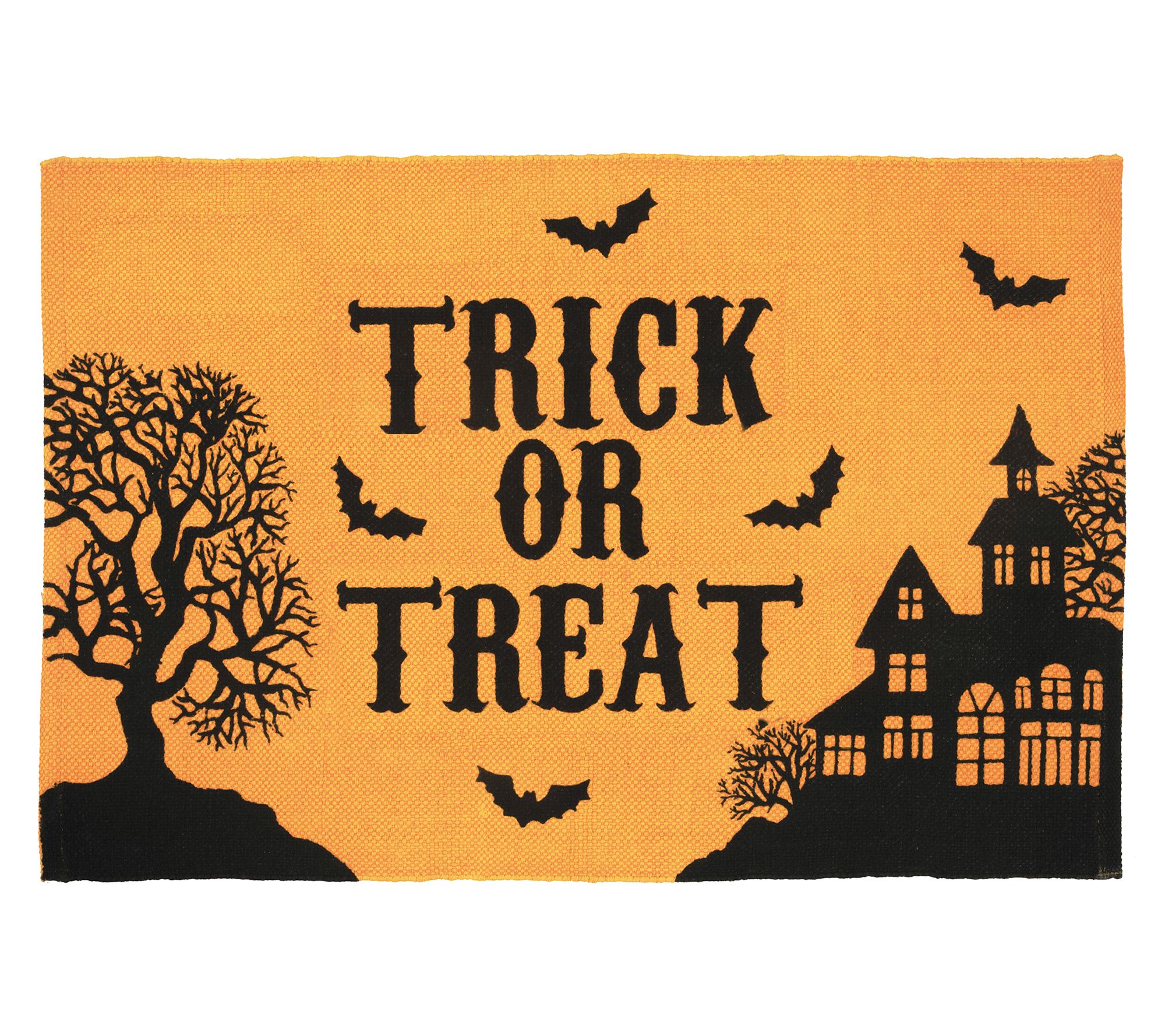Trick Or Treat Dhurrie 24"x36" Mat by Valerie