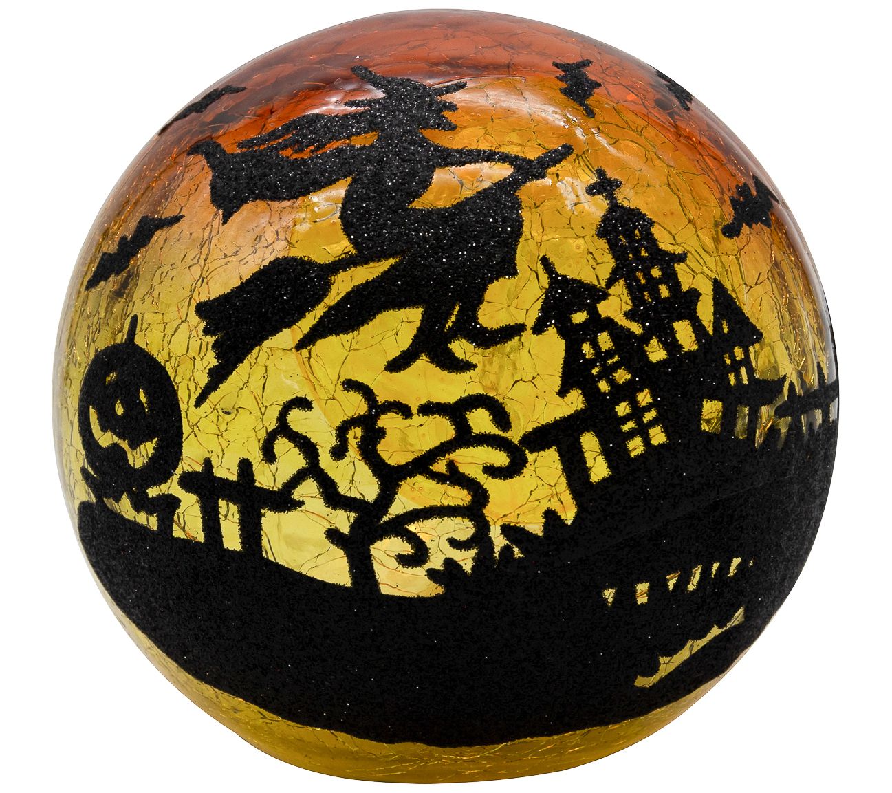 LumaBase Battery-Operated Halloween Glass Globe