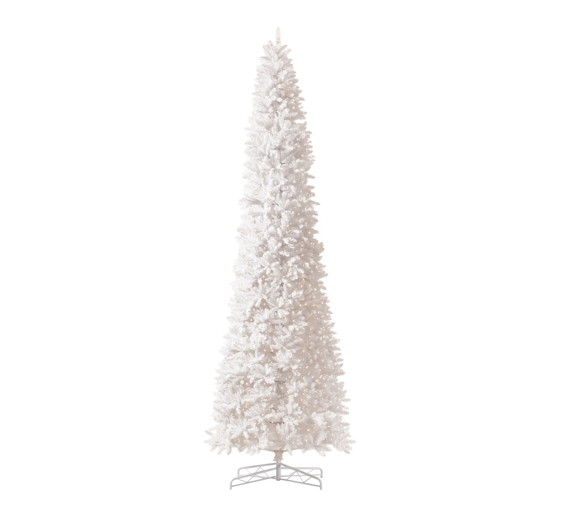 Nearly Natural 13' Slim White Artificial Chri stmas Tree