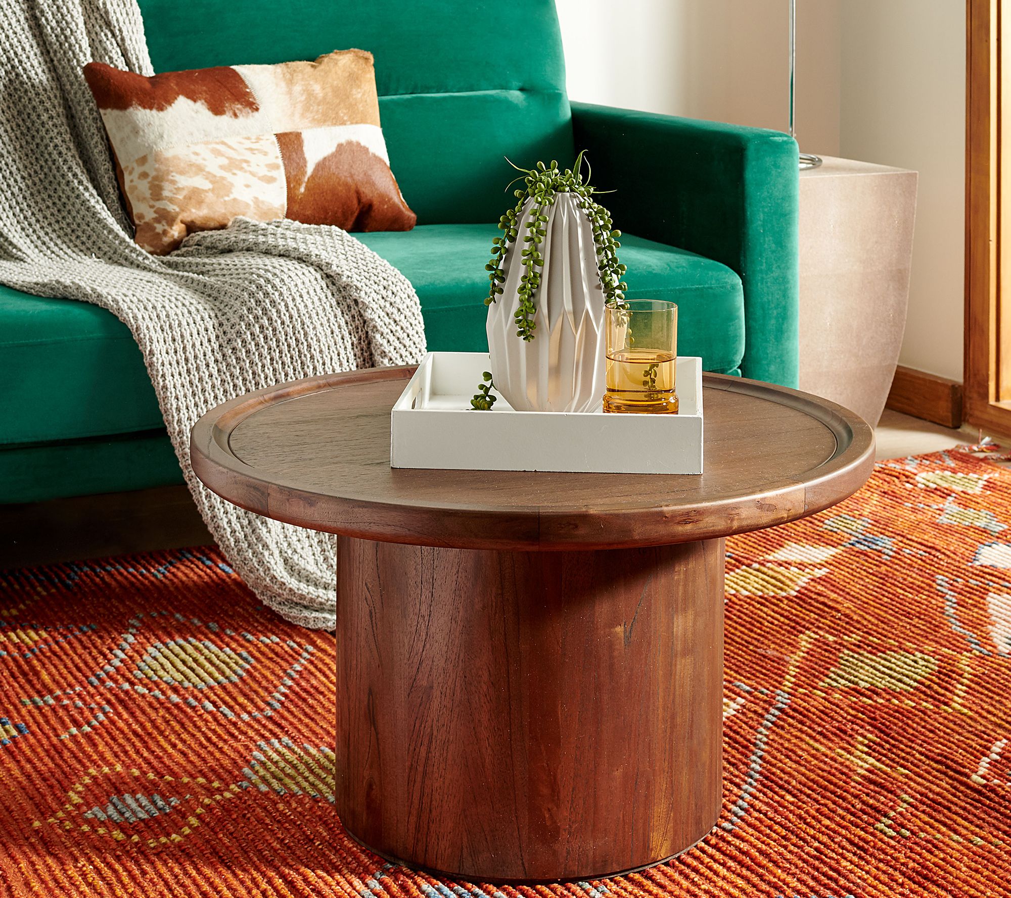 Safavieh atka acrylic on sale coffee table