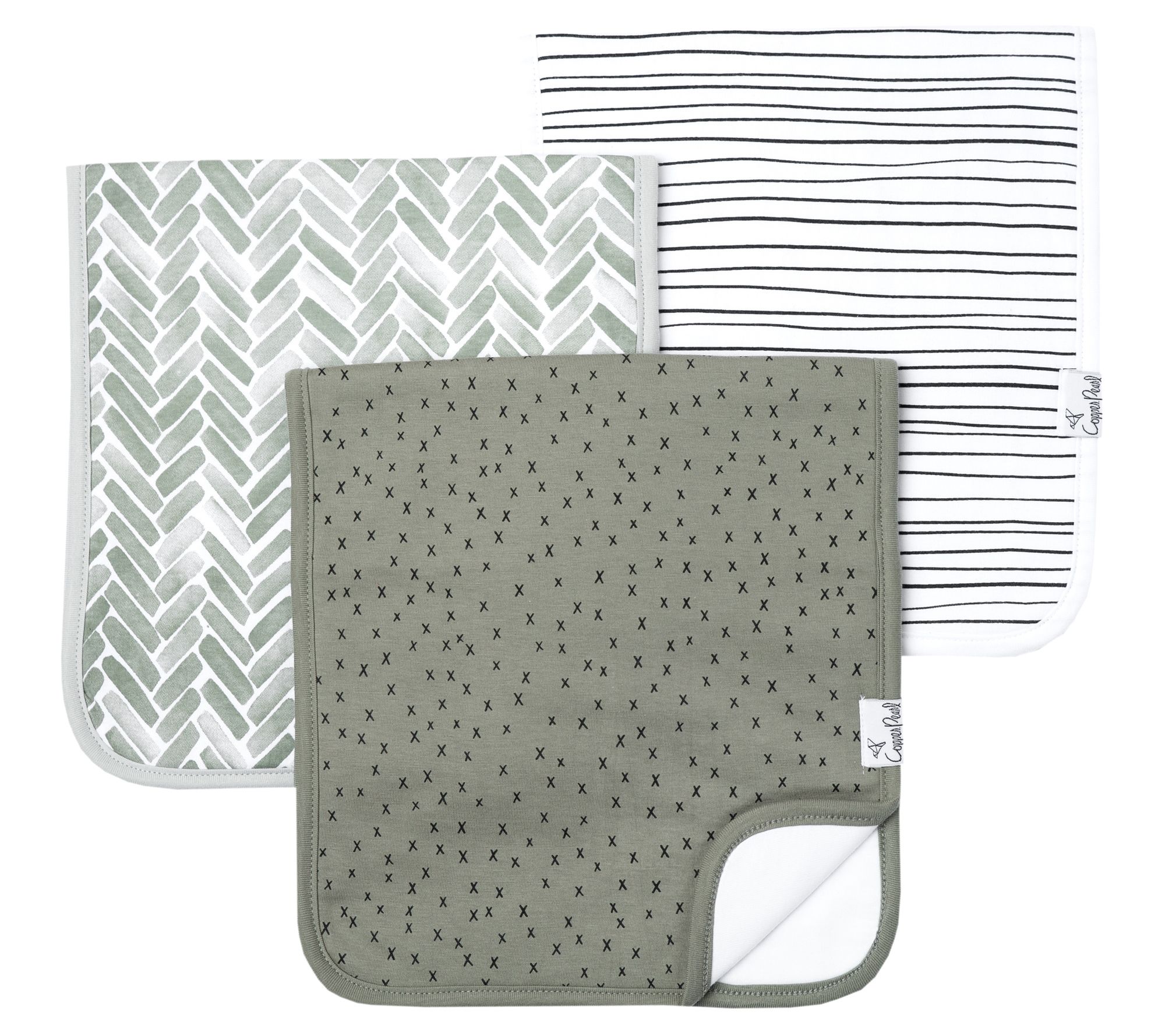 Copper Pearl Premium Baby Burp Cloths