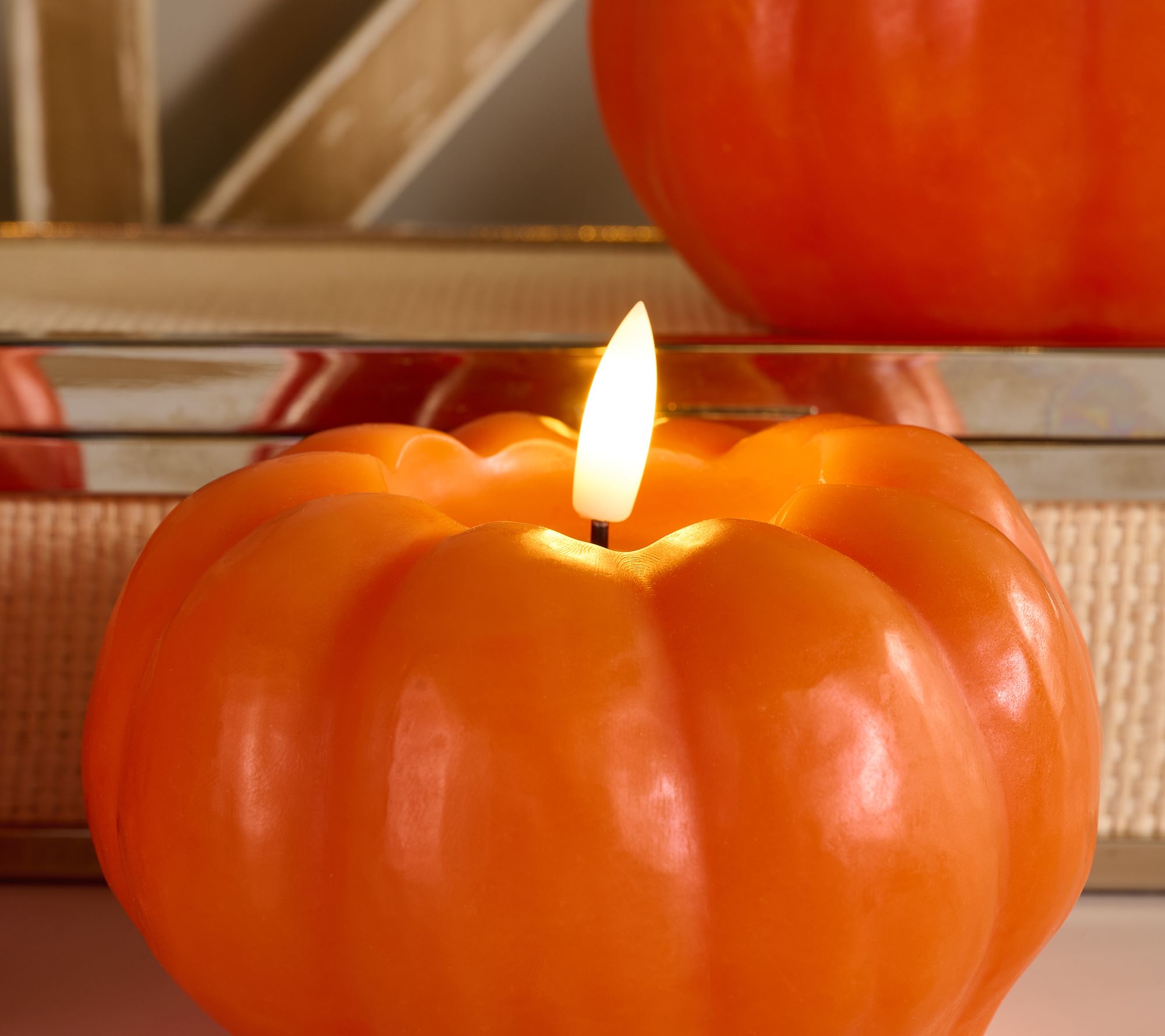Home Reflections Flameless Set of 3 Mini Pumpkins - QVC.com
