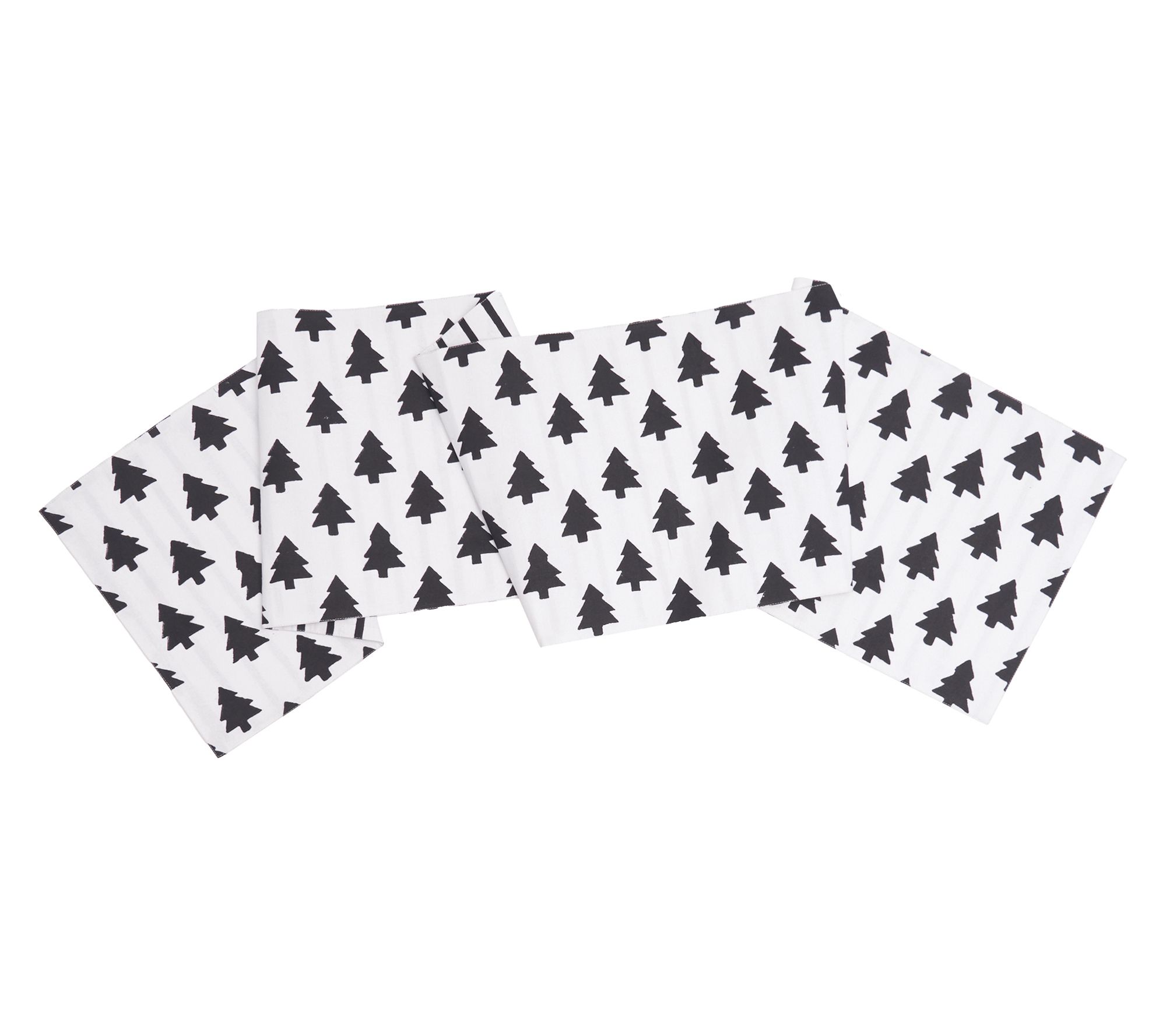 Black and White Forest Table Runner by Valerie