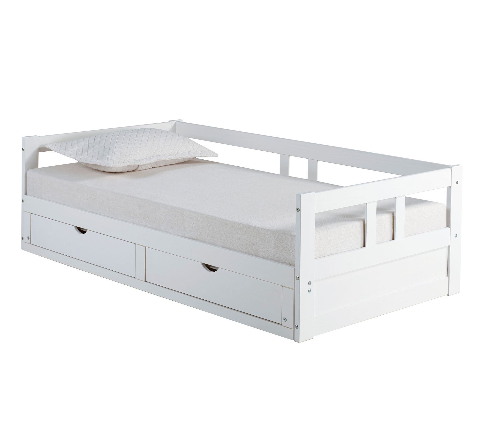 Alaterre Furniture Melody Extendable Daybed Frame with Trundle