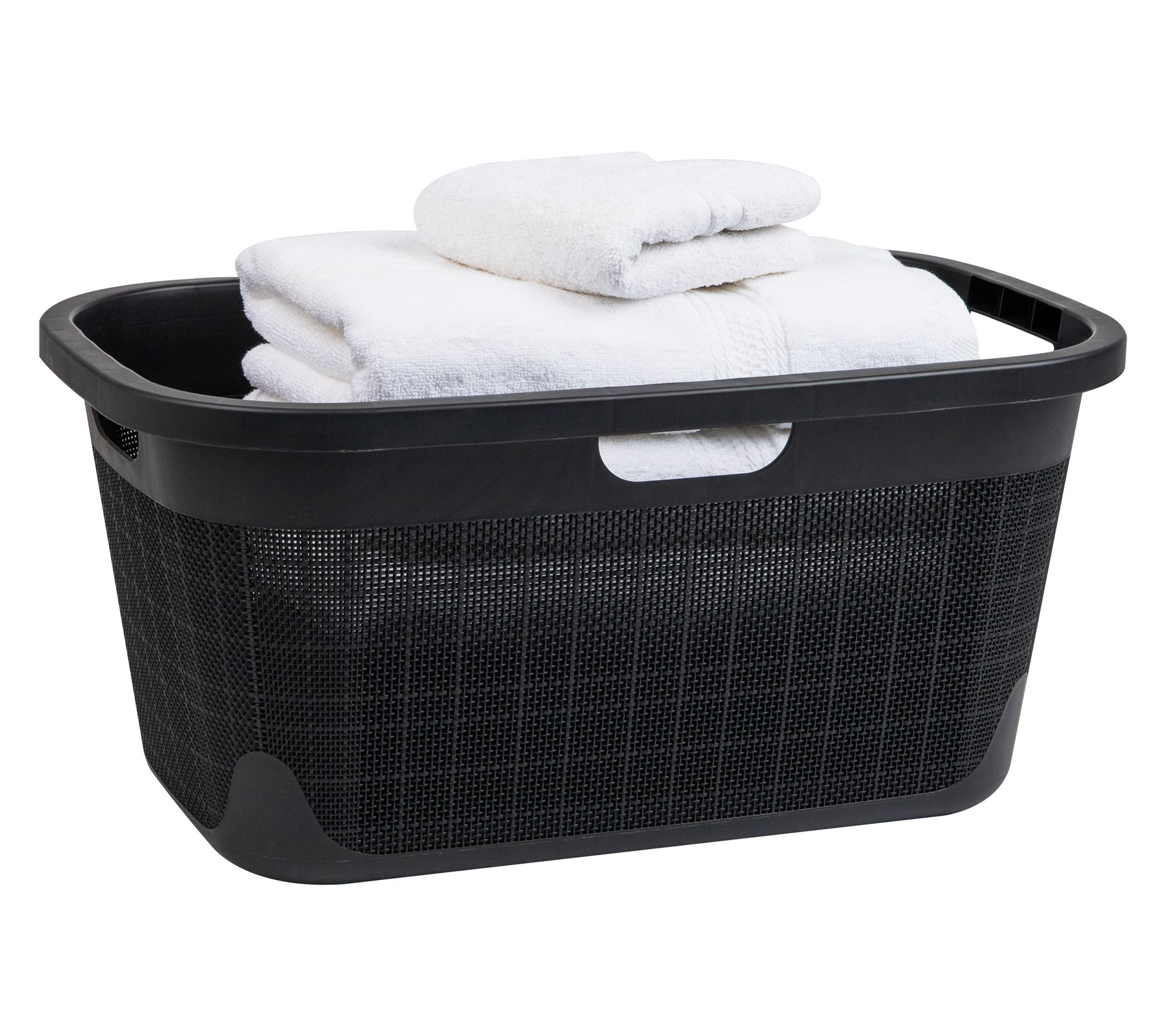 Mind Reader 40L Linen Design Laundry Basket