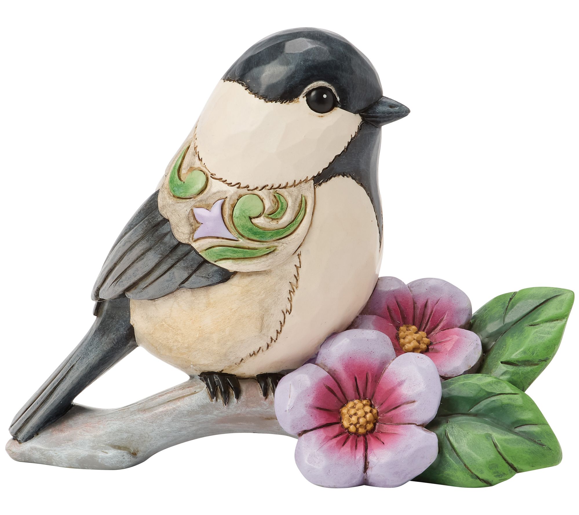 Jim Shore Heartwood Creek Chickadee Bird Figurine 3.9in H