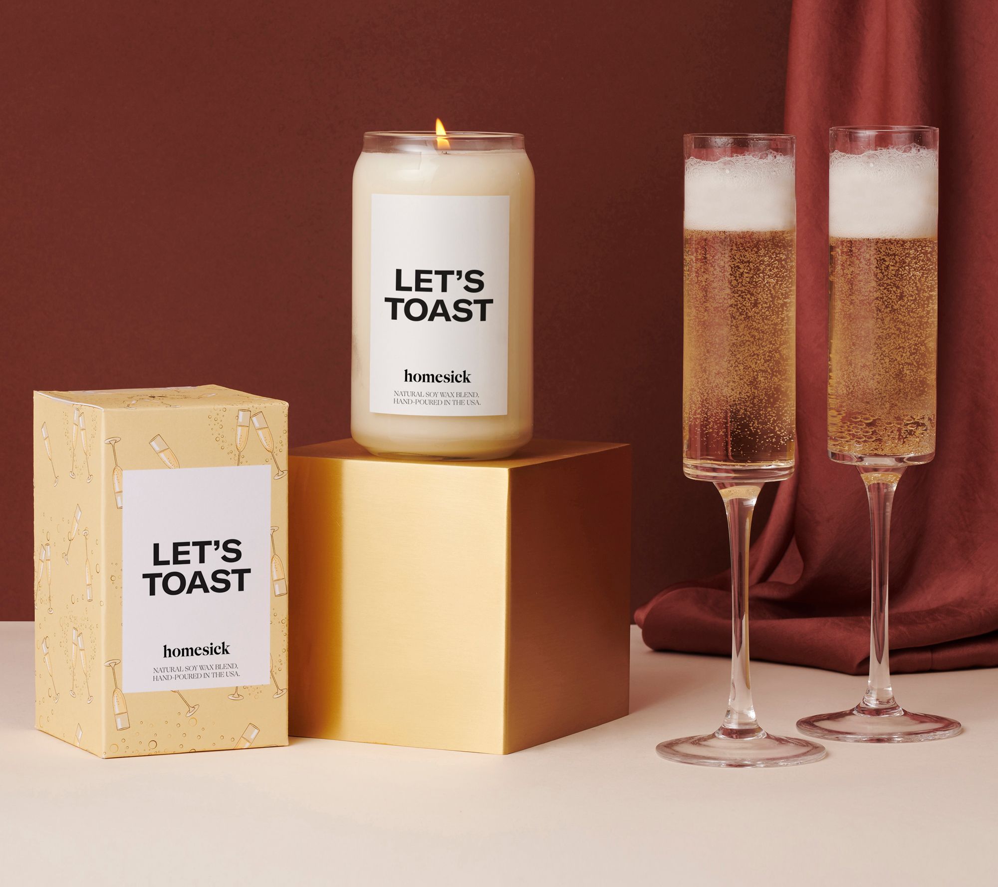 Homesick Let's Toast Candle
