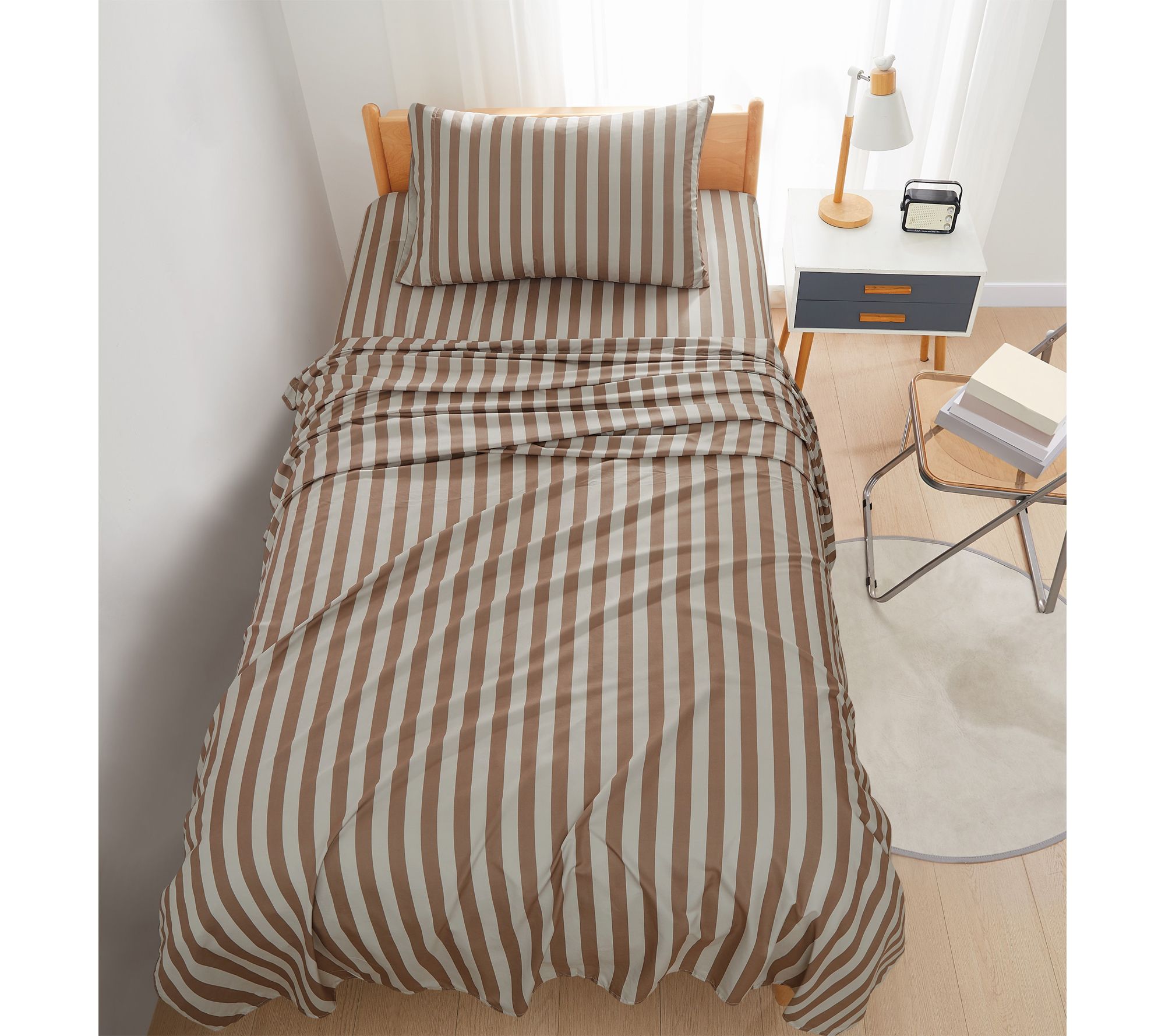 Truly Soft Weston Stripe 3-Piece Twin Sheet Set