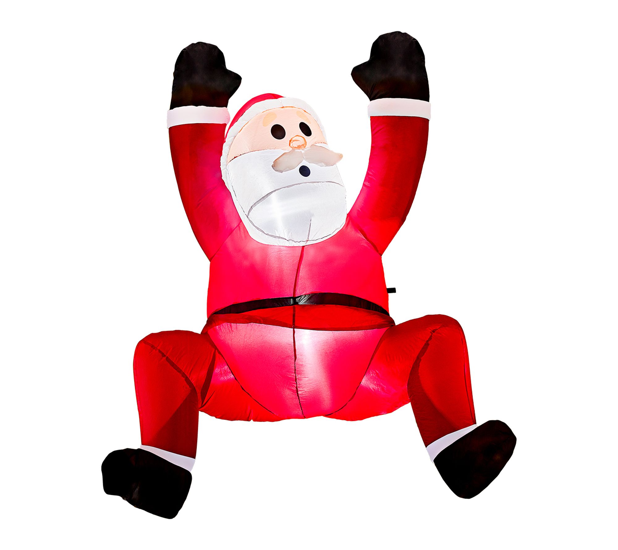 Joyfy 6ft Hanging Christmas Inflatable ClimbingSanta