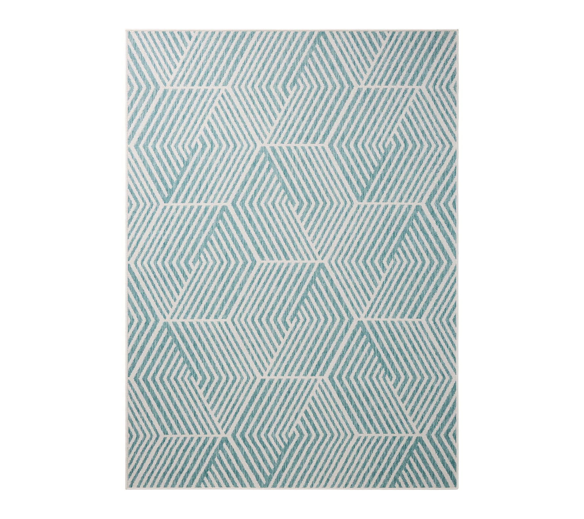 NMNY Patio Country Ombre Geo 9x12 Indoor/Outdoor Rug