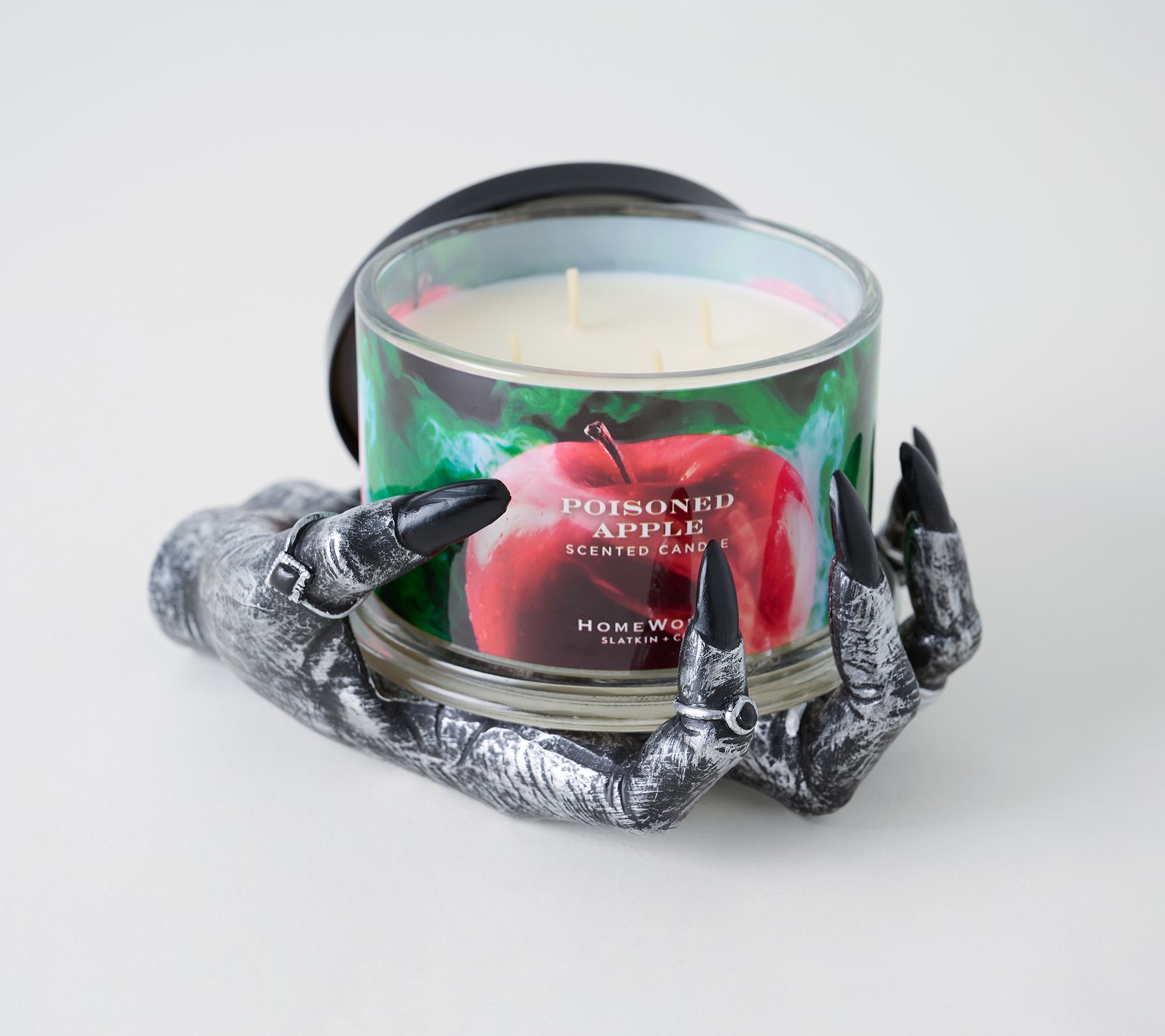 HomeWorx by Slatkin + Co. Witch Hand Pedestal w/ 18oz Candle
