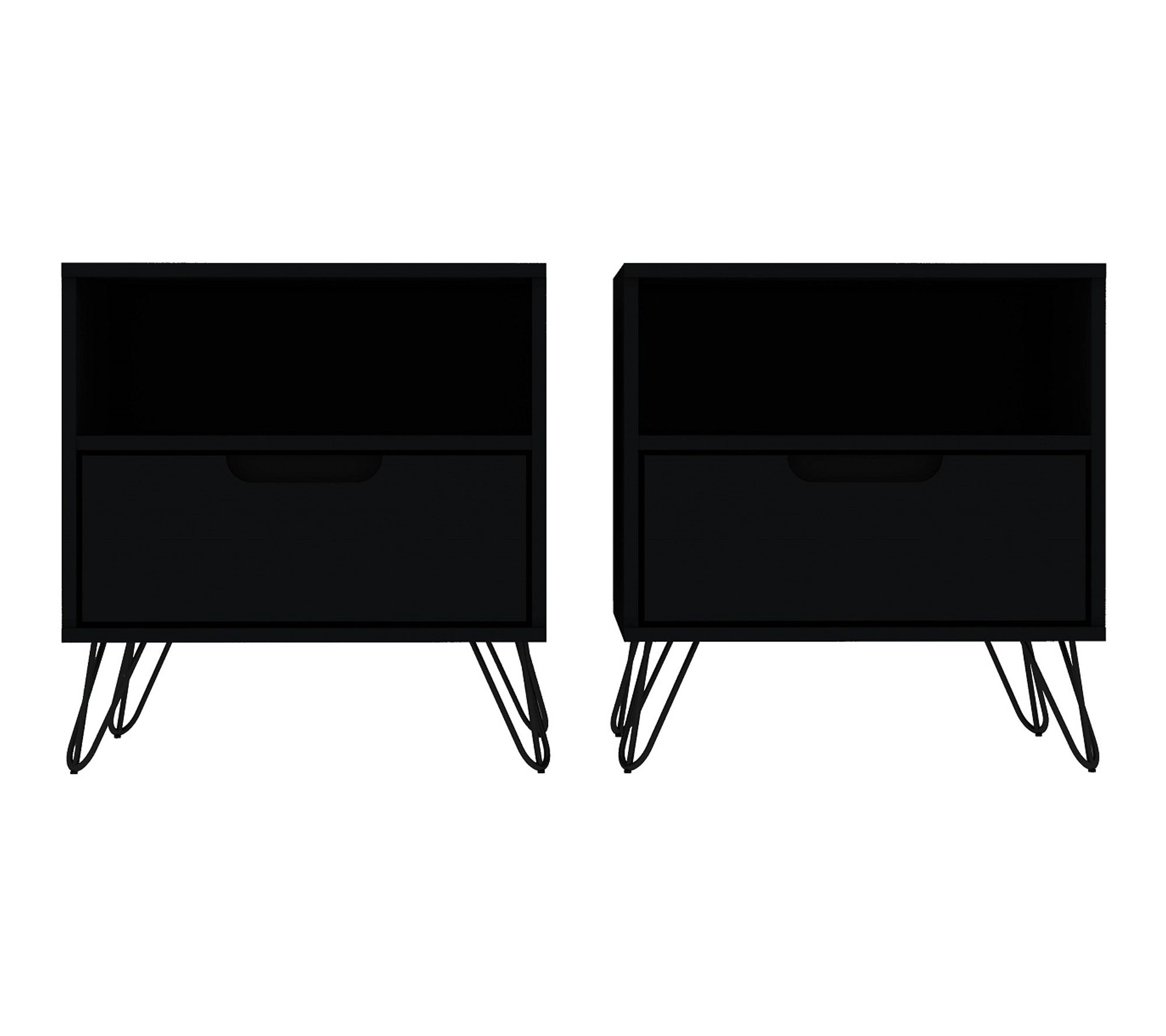 Manhattan Comfort Rockefeller 20" Nightstand -Set of 2