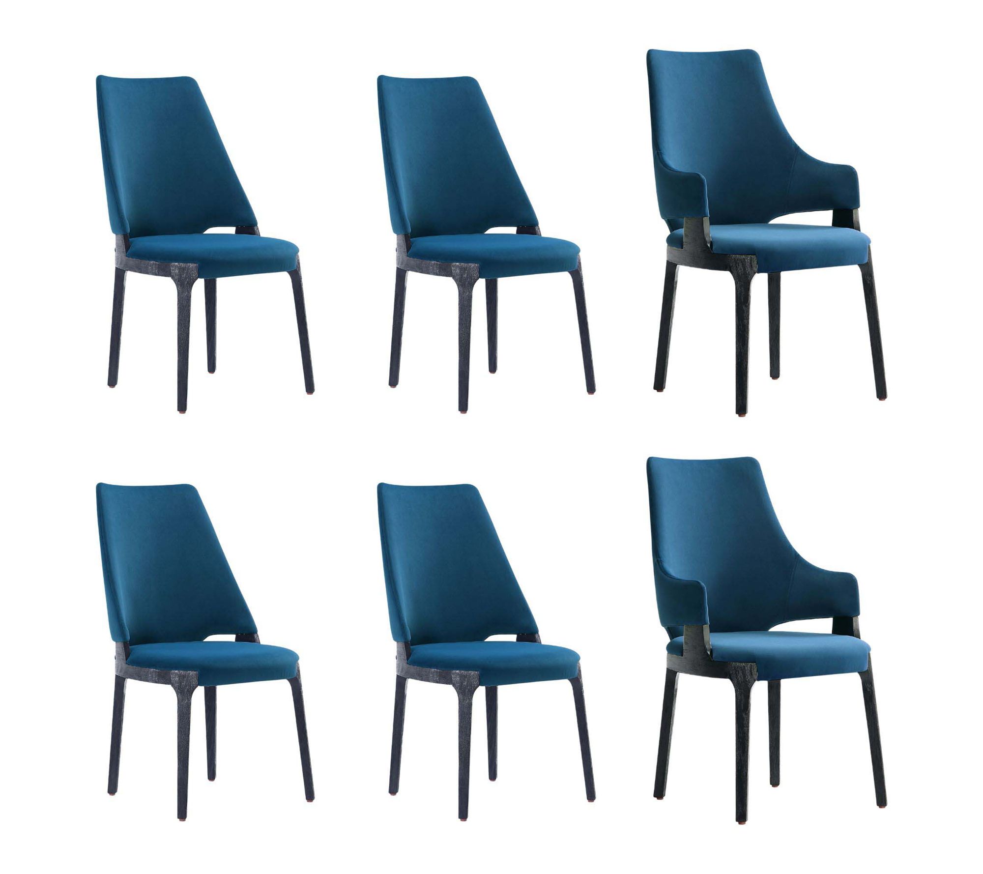Manhattan Comfort Kara 6-Piece Dining Chair Set