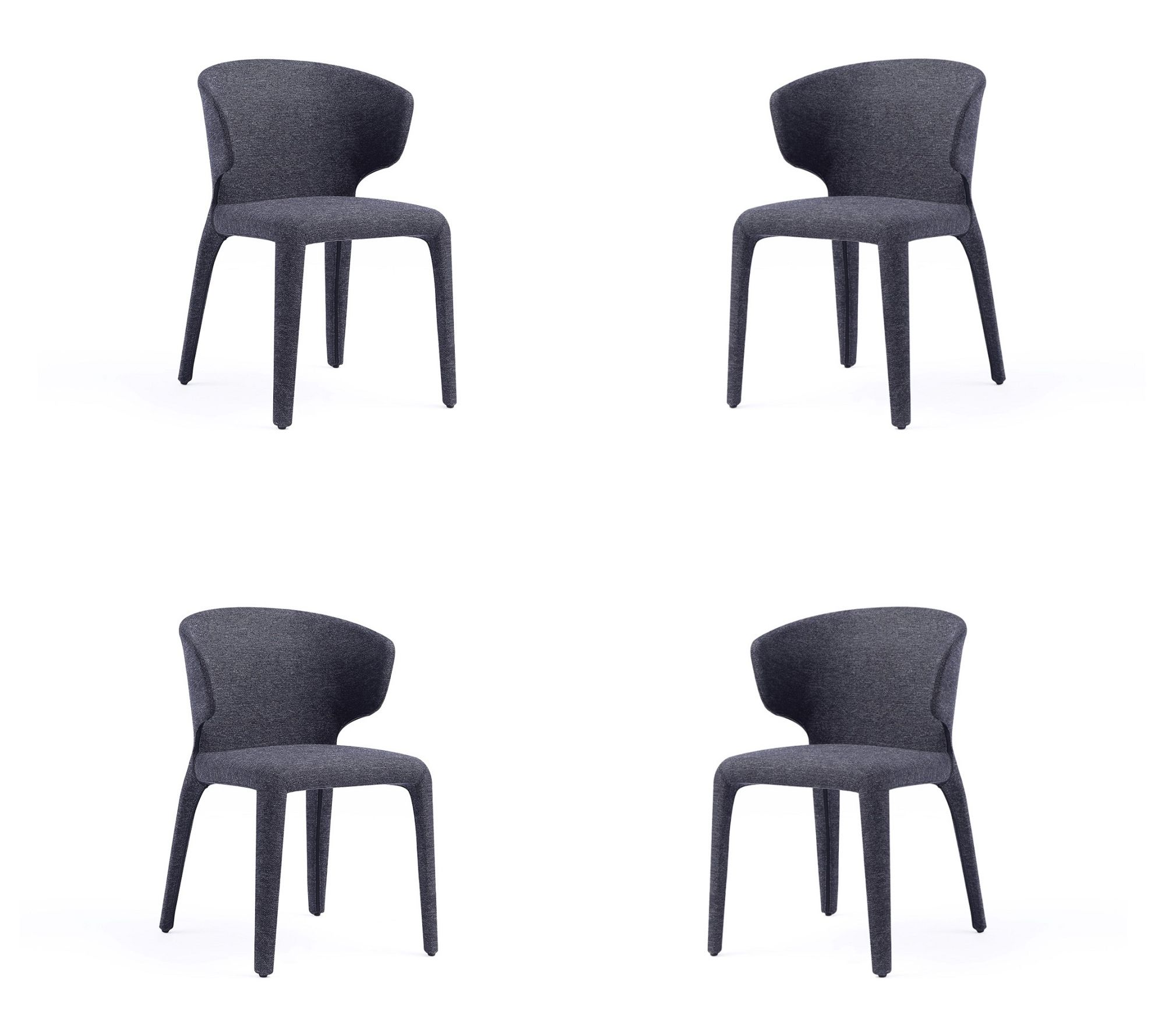 Manhattan Comfort Conrad Upholstered Dining Chair - Set of 4