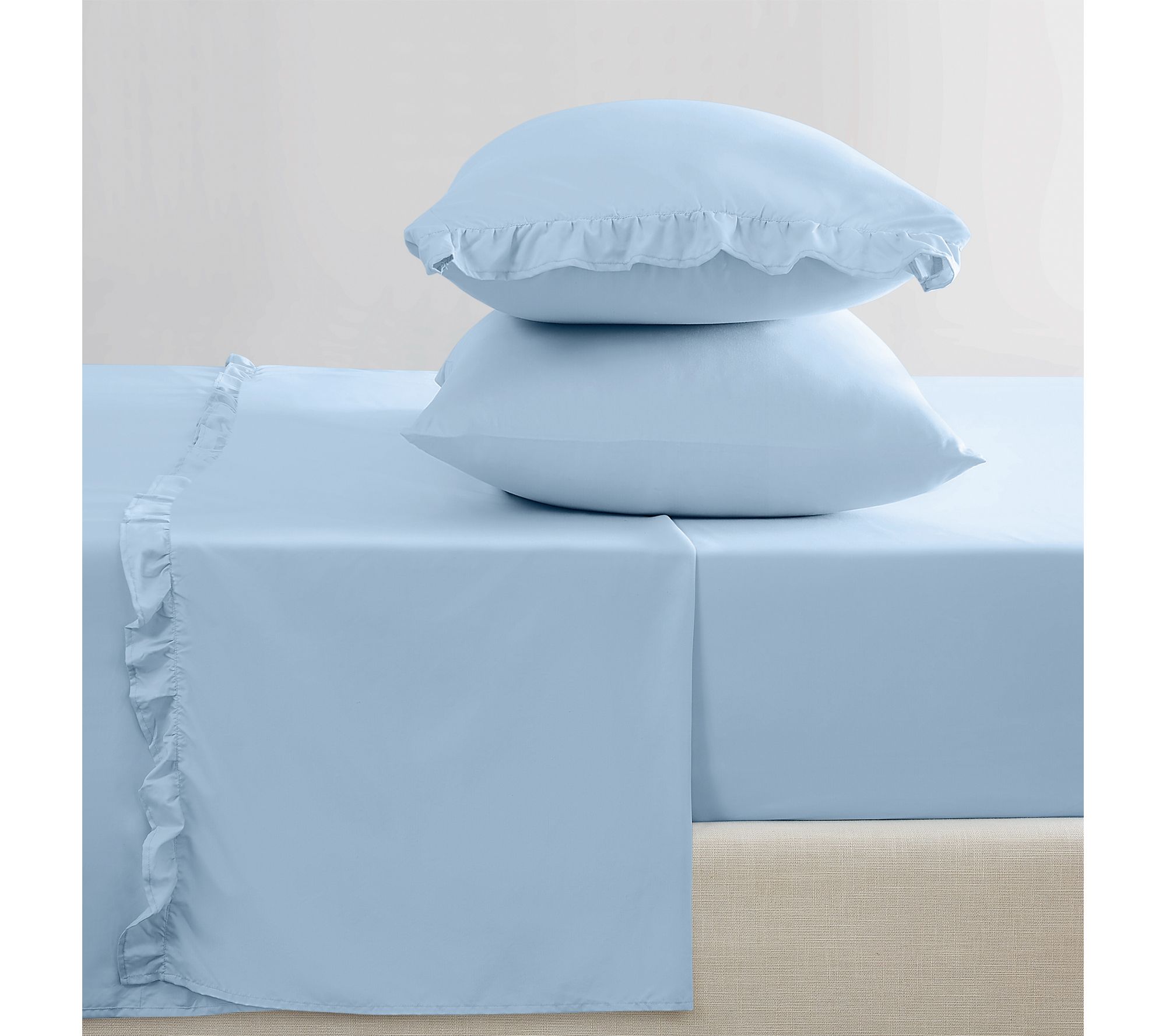 Truly Soft Solid Ruffle Twin XL Sheet Set