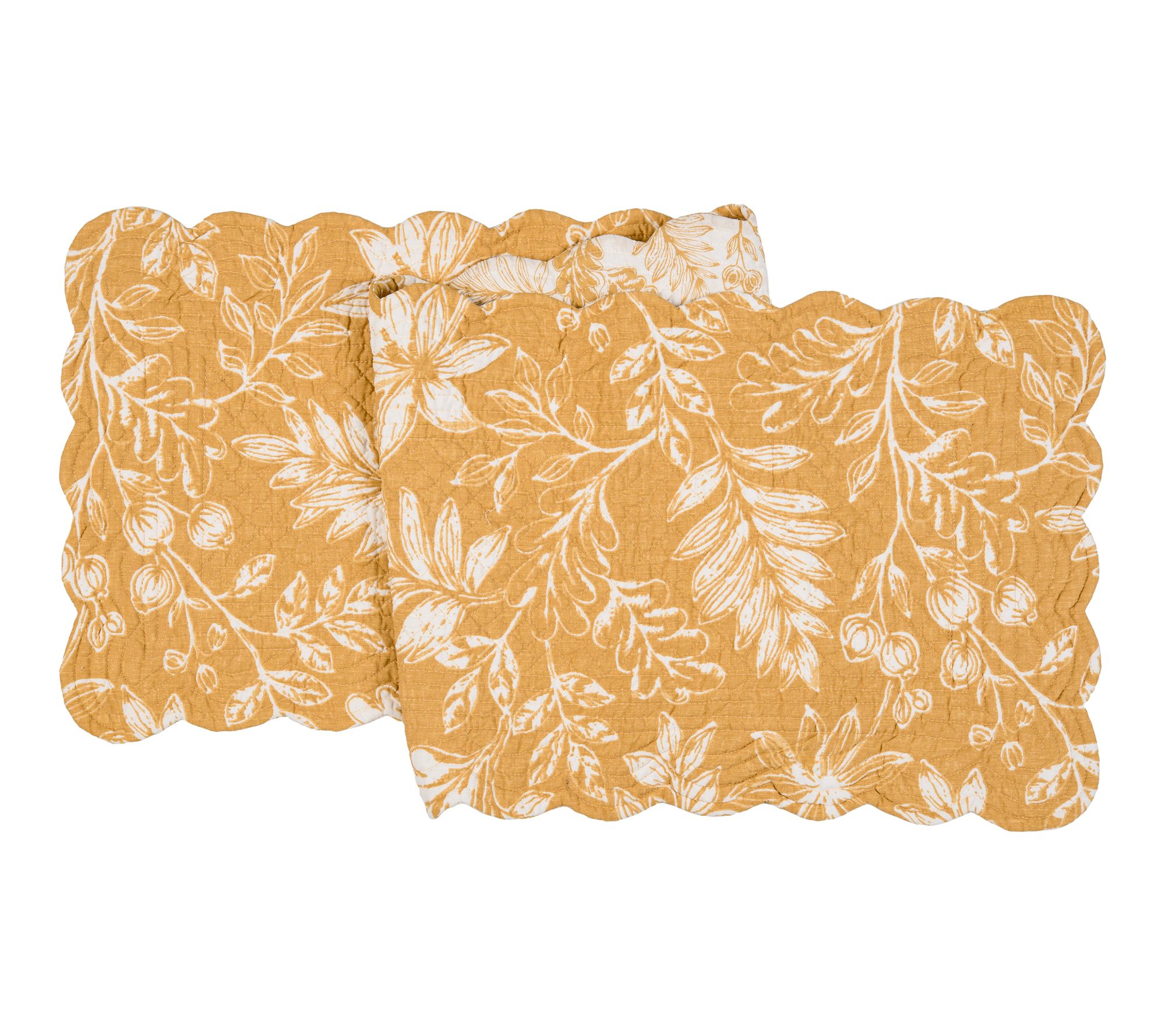 Everview Gold Quilted Table Runner by Valerie