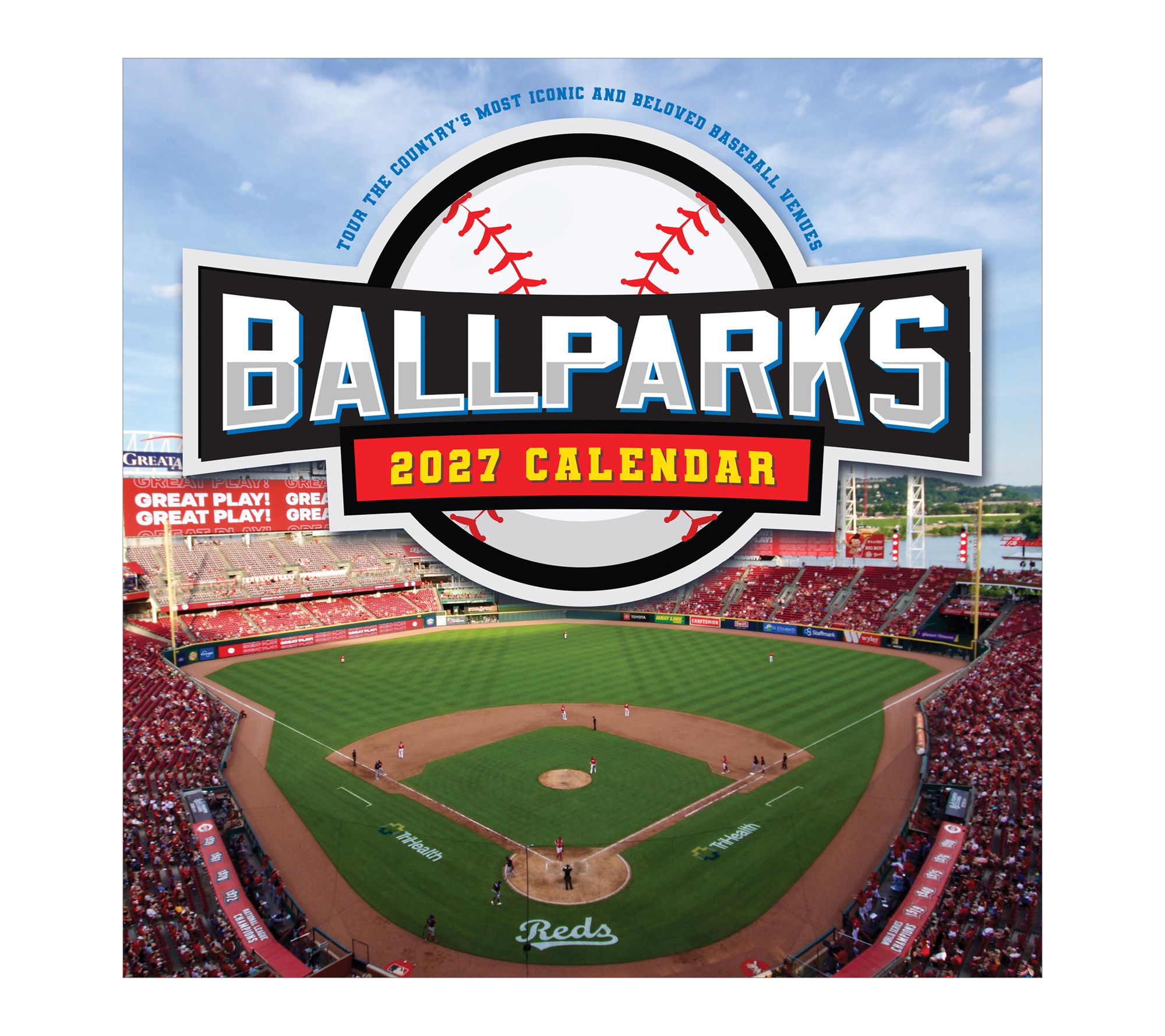TF Publishing 2027 Ballparks Wall Calendar