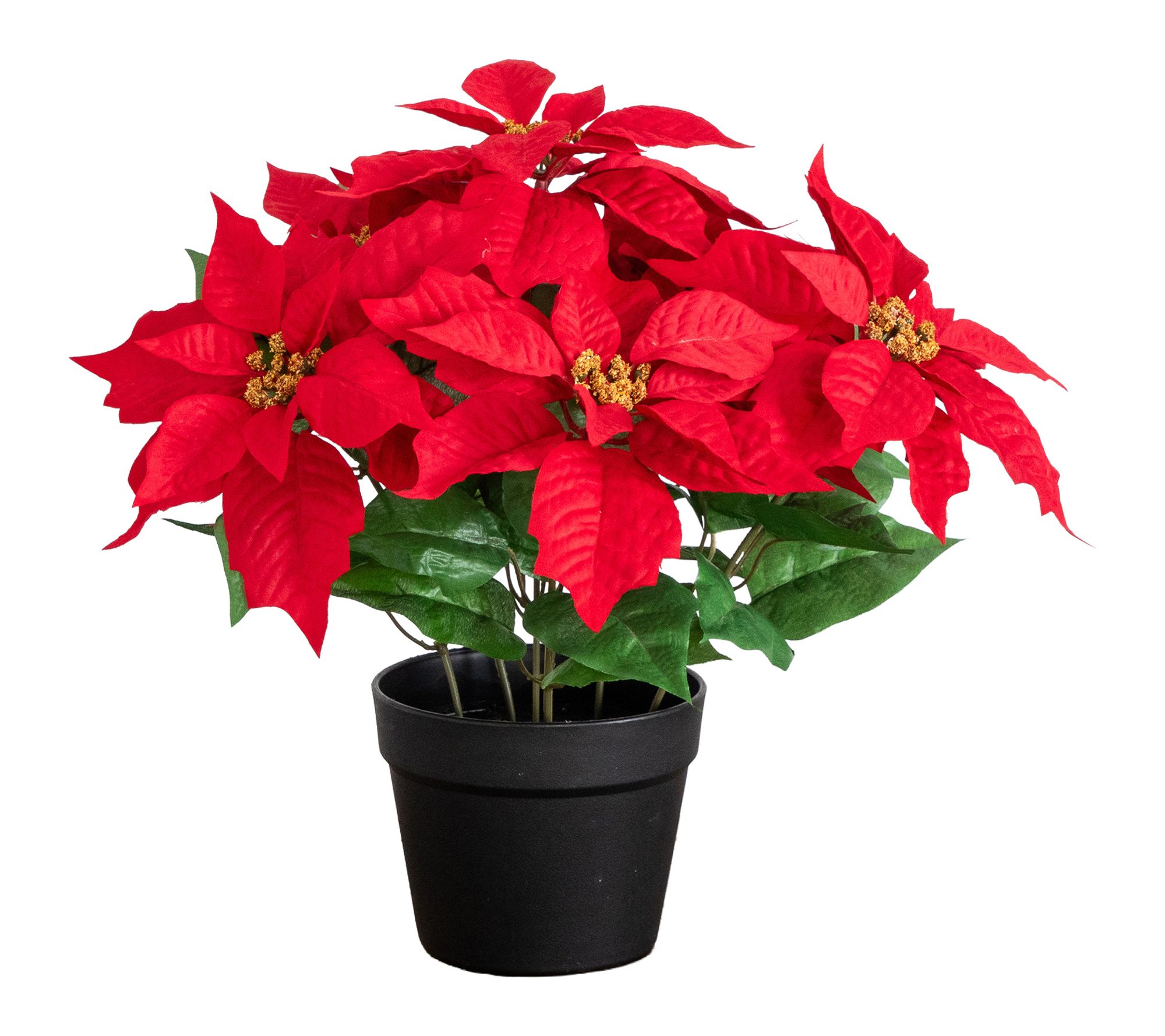 15-in Poinsettia Plant by Nearly Natural