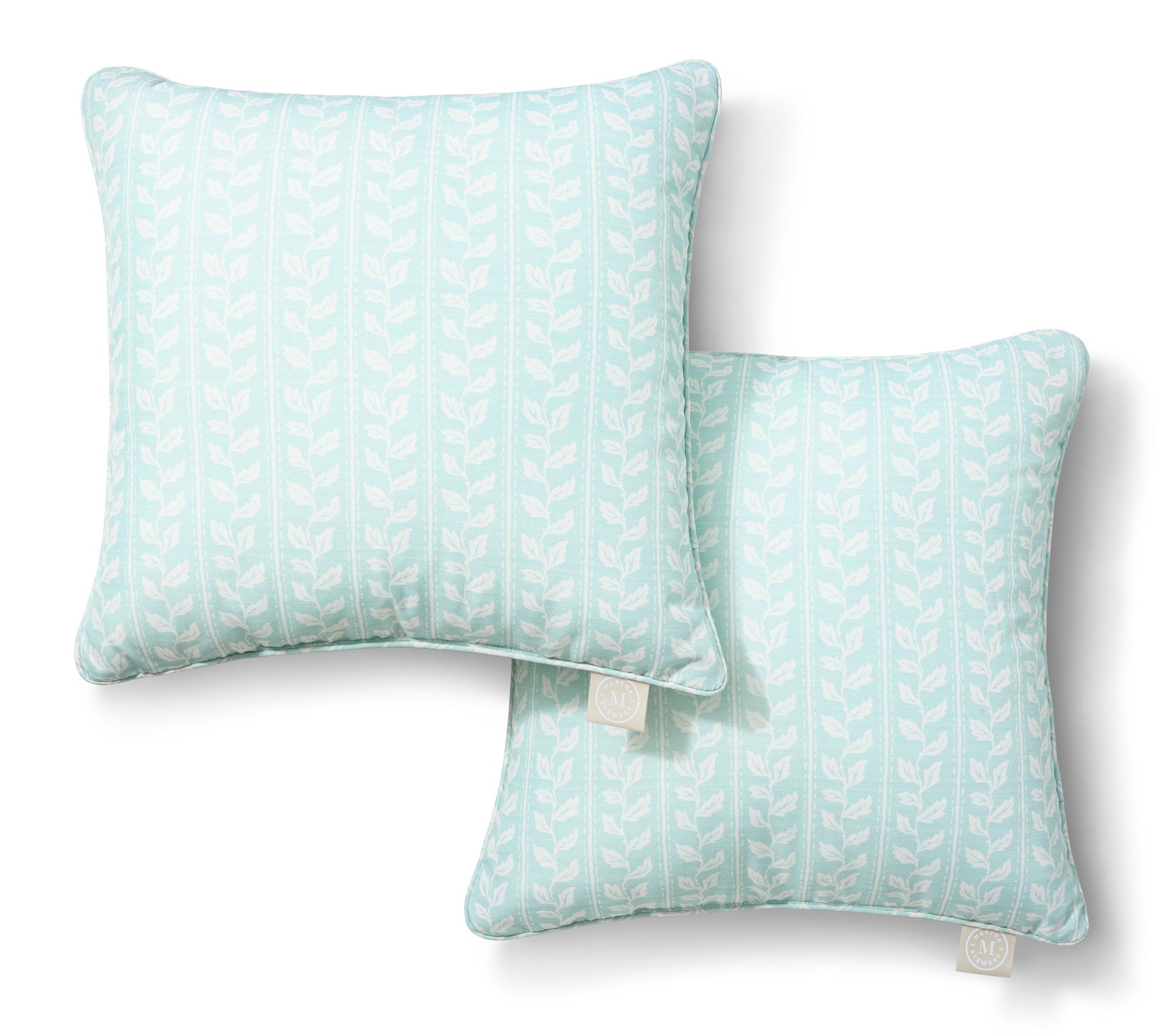  Martha Stewart Vineyard Vines 18"x18" Outdoor Pillow 2-Pack