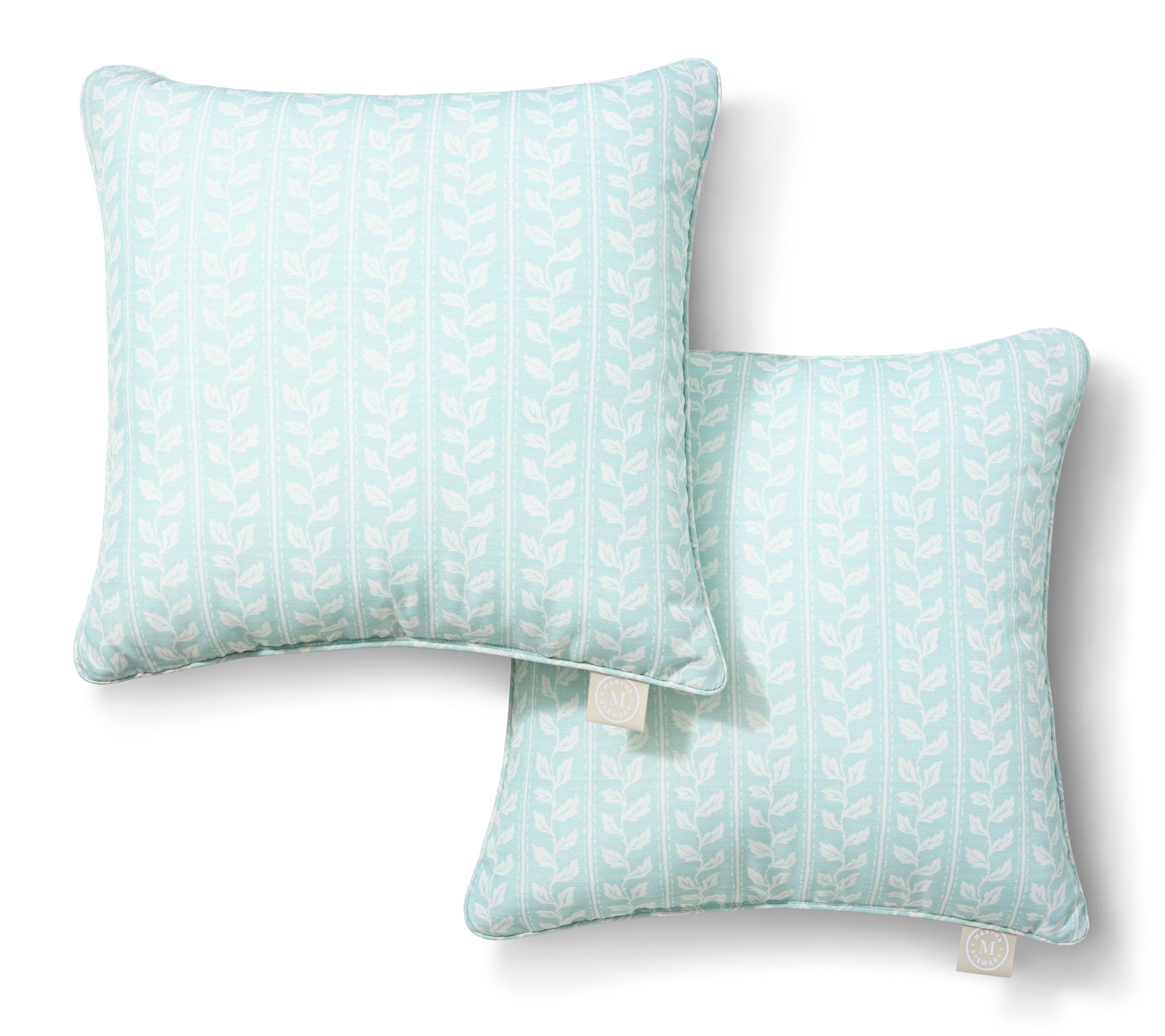 Martha Stewart Vineyard Vines 18"x18" Outdoor Pillow 2-Pack