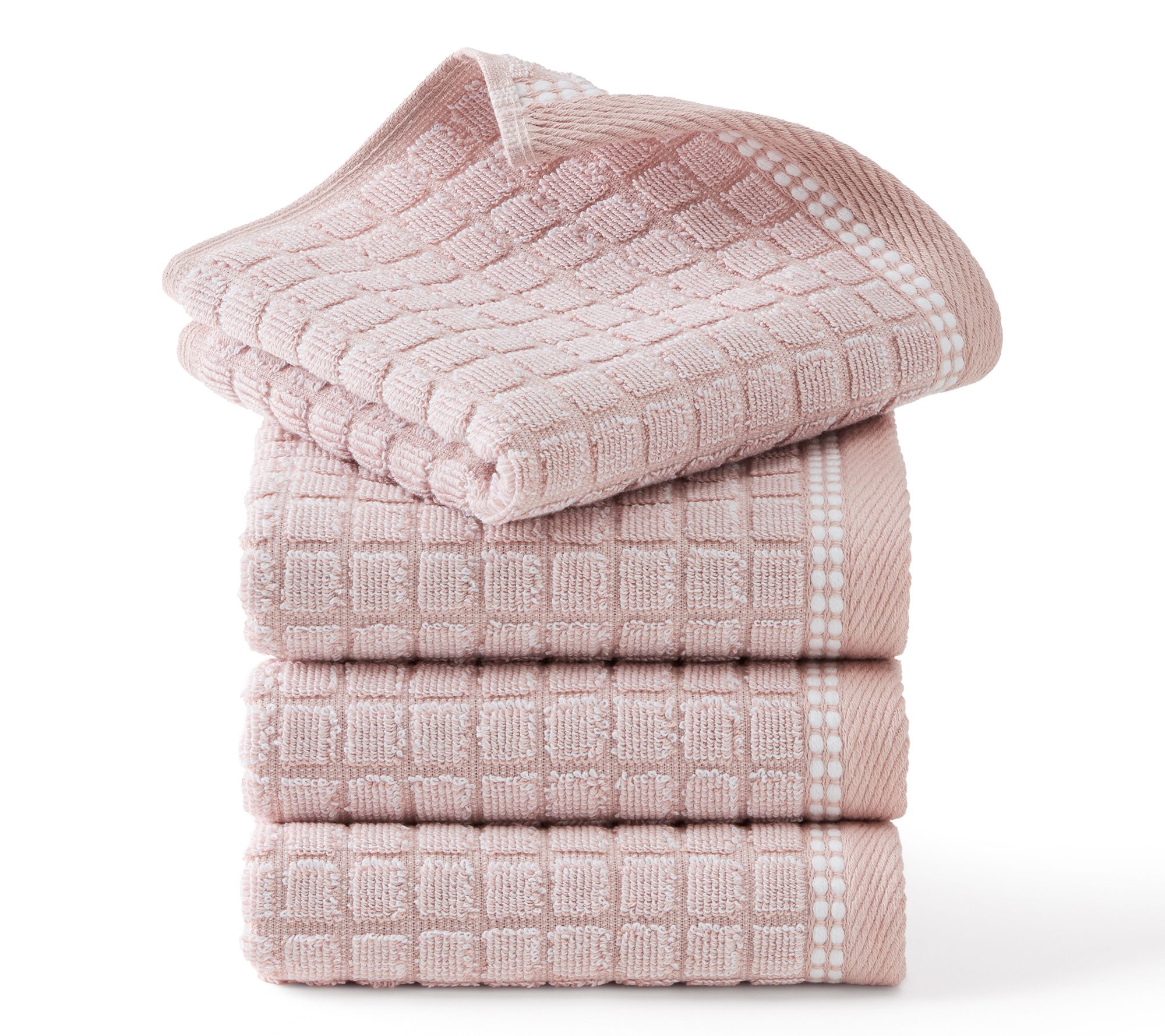 TCL Windowpane Textured Washcloth 4-Pack Set