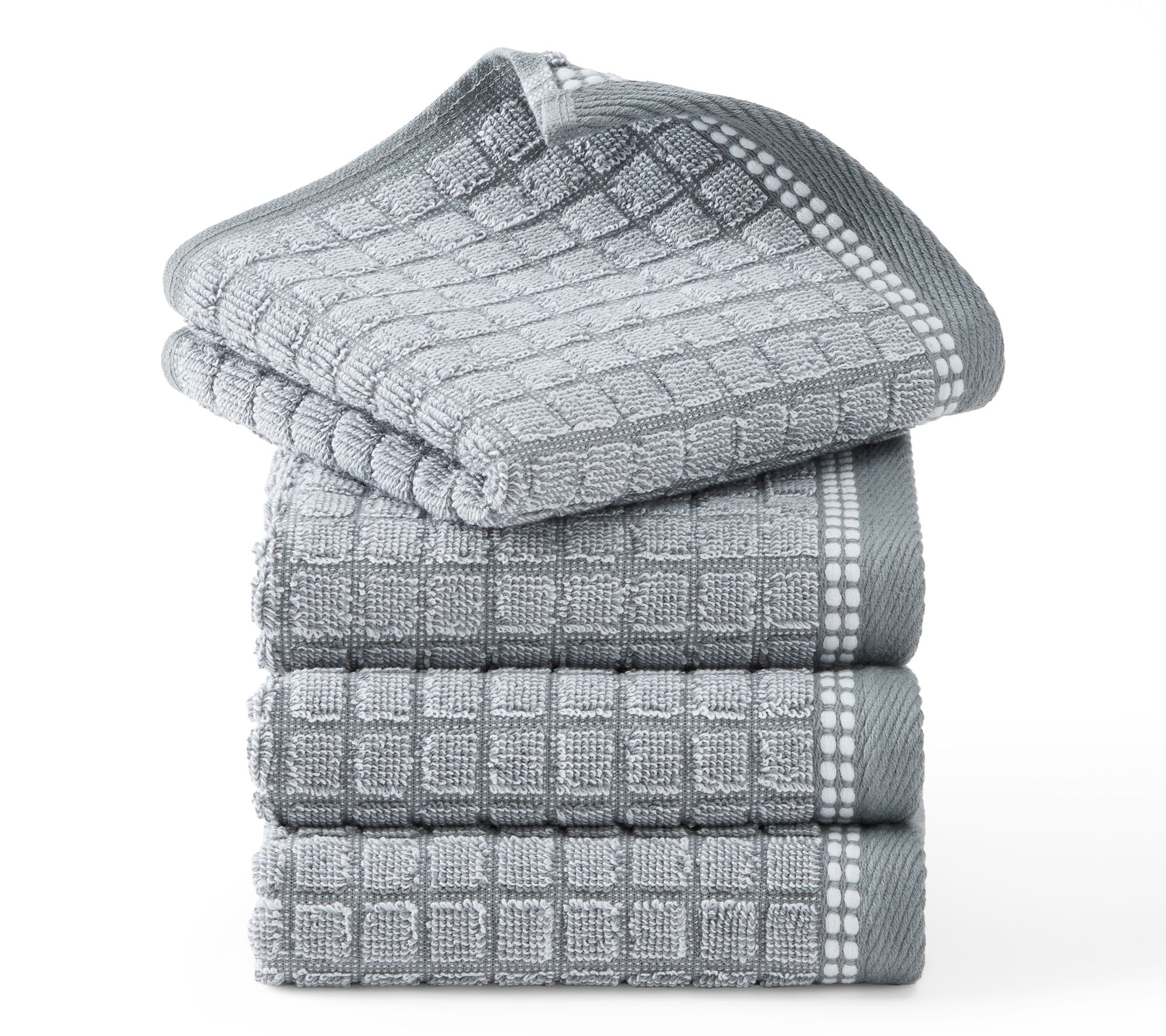 TCL Windowpane Textured Washcloth 4-Pack Set