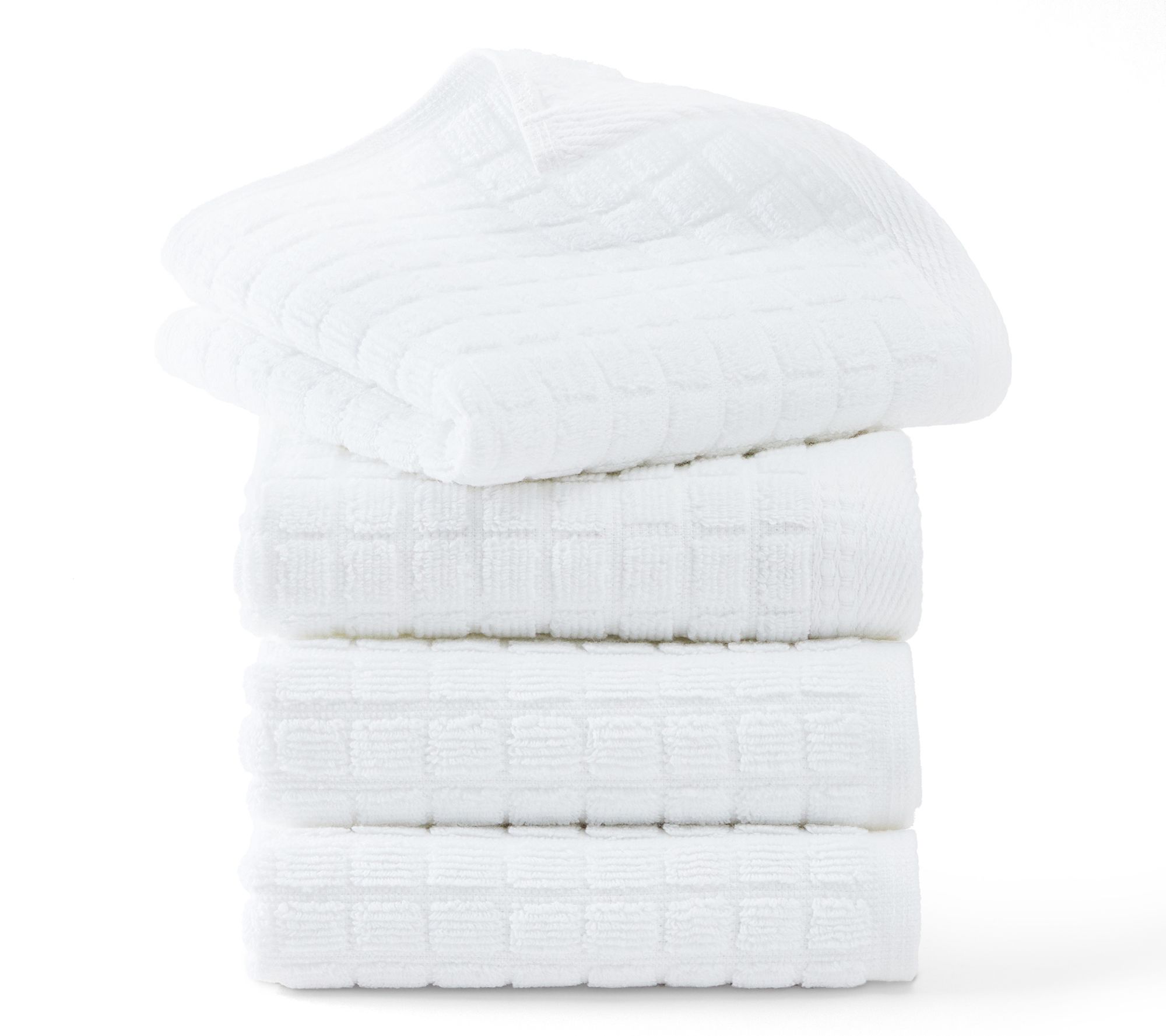 TCL Windowpane Textured Washcloth 4-Pack Set