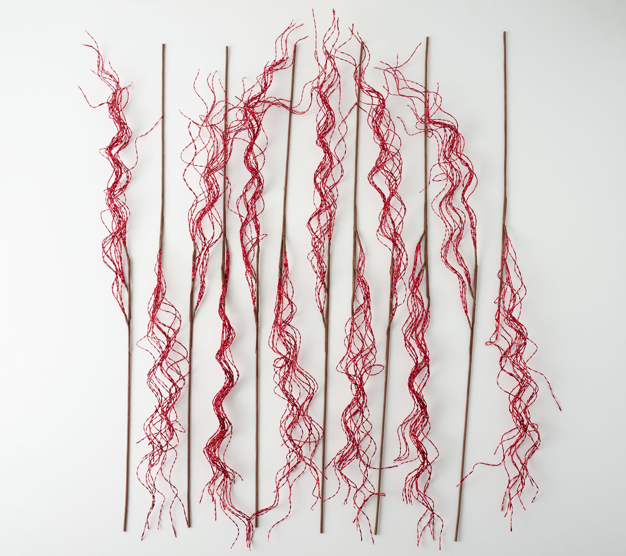 "As Is" Set of 12 No-Tangle Tinsel Picks by Valerie