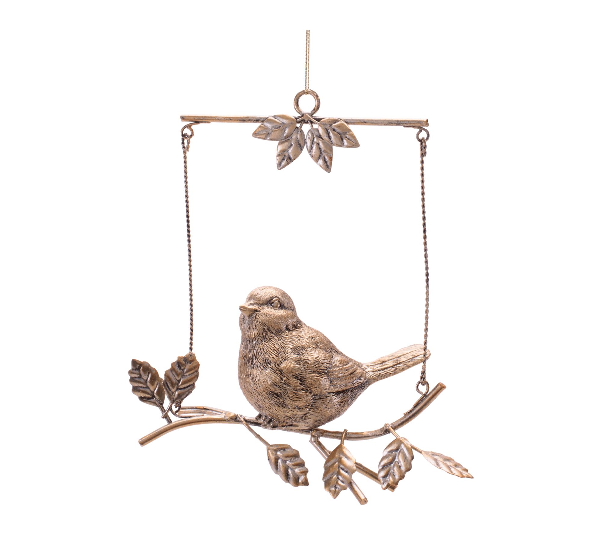 Melrose Bird on Branch Hanging Ornament (Set of 4)