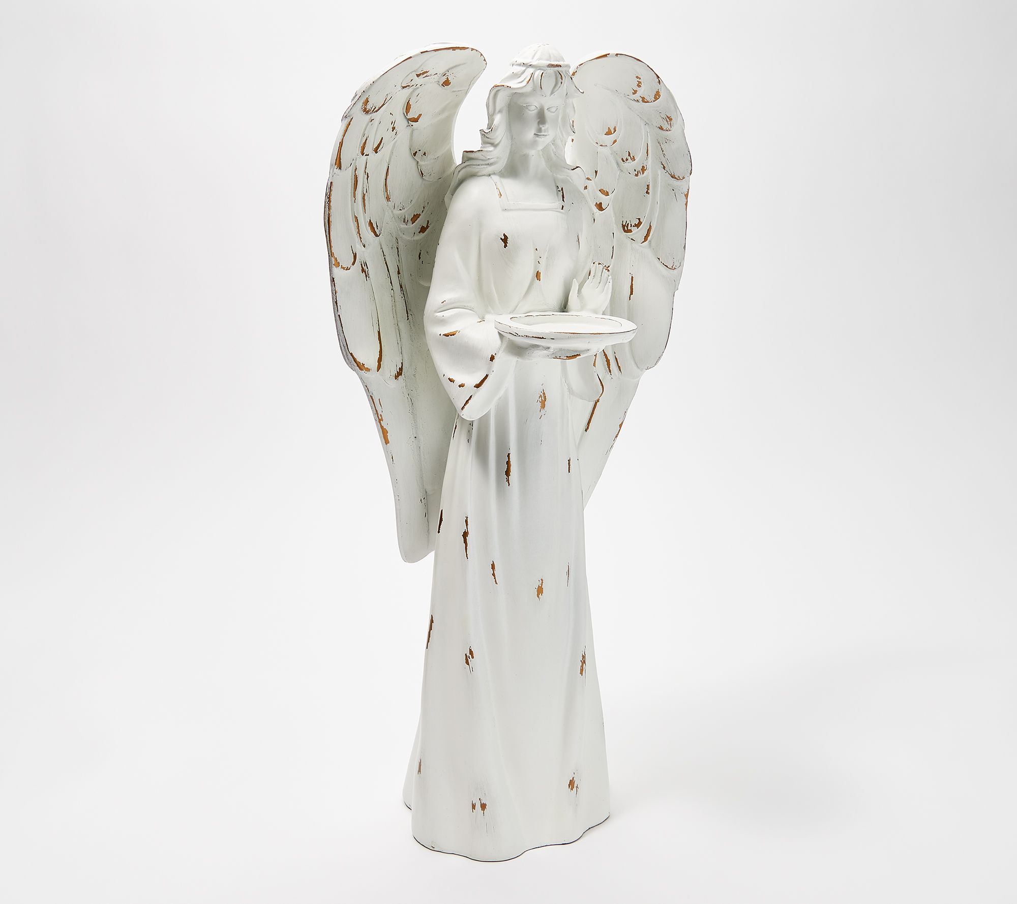 Luminara Flameless Angel Candle Holder with Votive and Remote