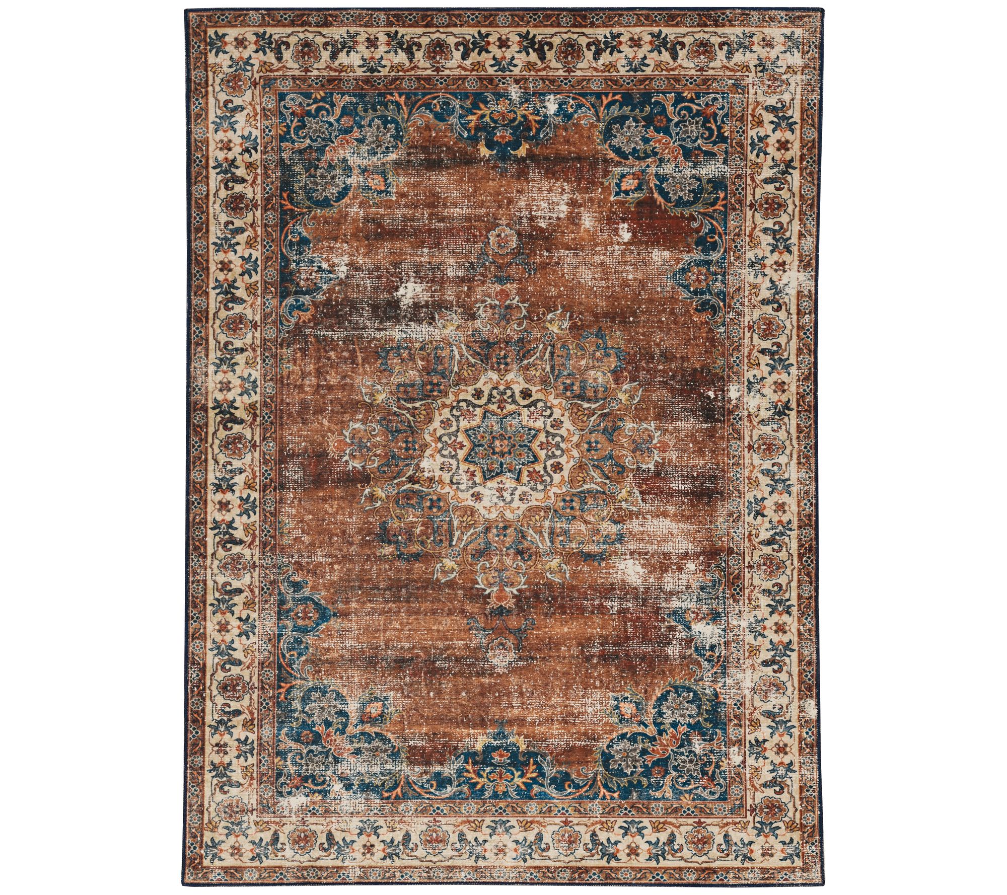 Linon Home Vivi 3'x5' Washable Non Slip Decorat ive Indoor Rug