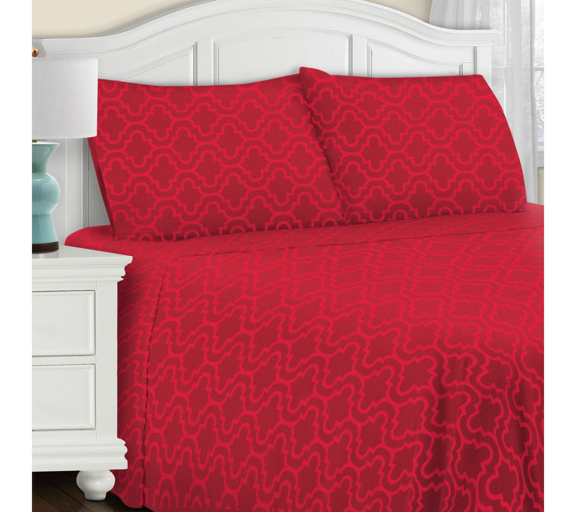 Superior Cotton Flannel Trellis Sheet Set, Caling