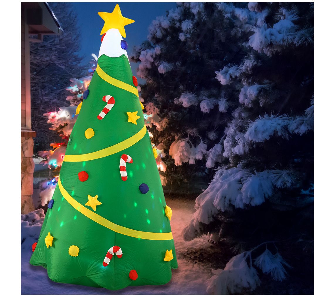 Joiedomi 8 ft Christmas Tree with Light Inflatable - QVC.com