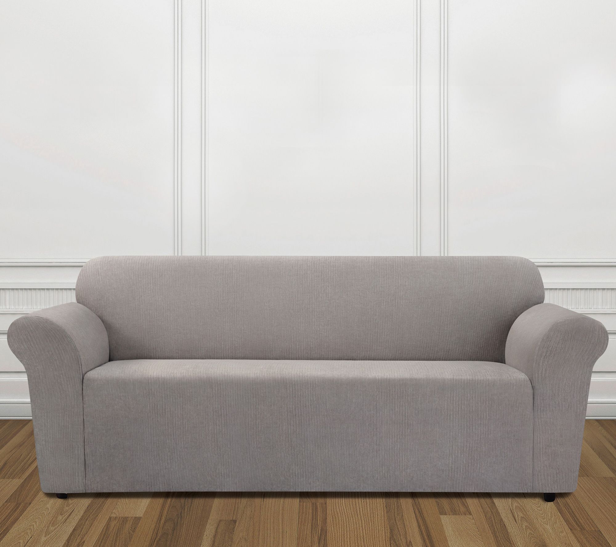 Stretch Chenille OnePiece Slipcover, Sofa Cover