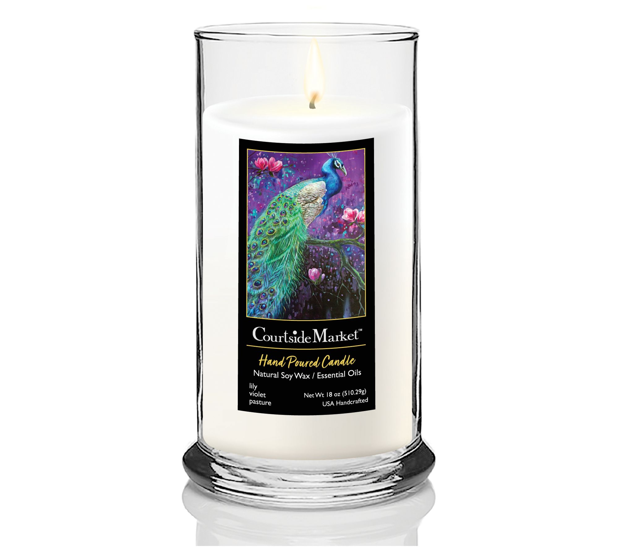 Courtside Market Regal Status Candle Glass 18 o z.