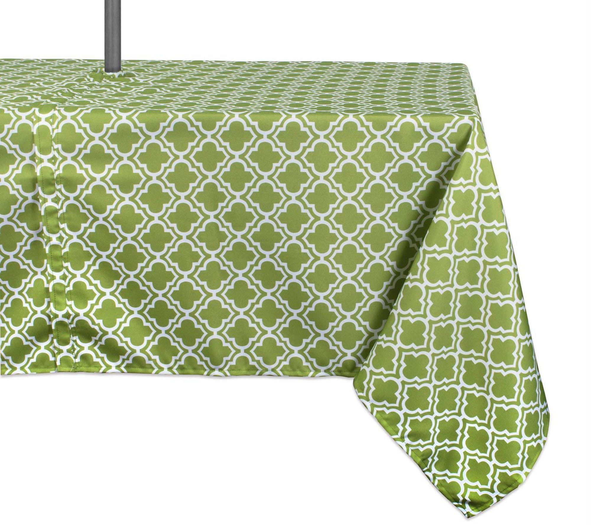Design Imports Lattice Outdoor Tablecloth w/ Zipper 60" x 84"