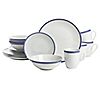 10 Strawberry Street Simply Coupe Banded 16-PcDinnerware Set