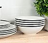 10 Strawberry Street Simply Coupe Banded 16-PcDinnerware Set, 1 of 5
